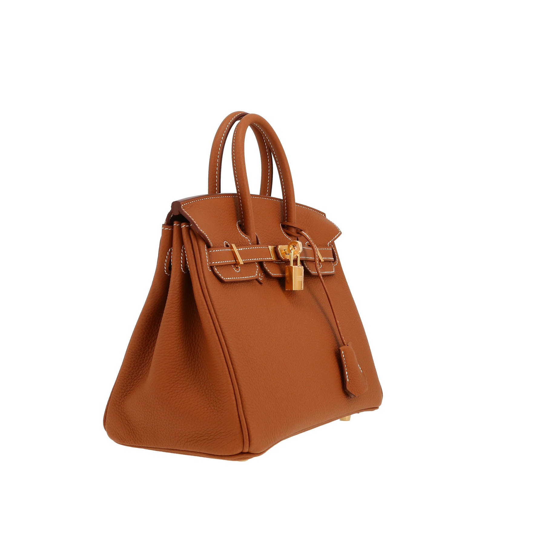 Hermès  Birkin 25 cm handbag  in gold togo leather