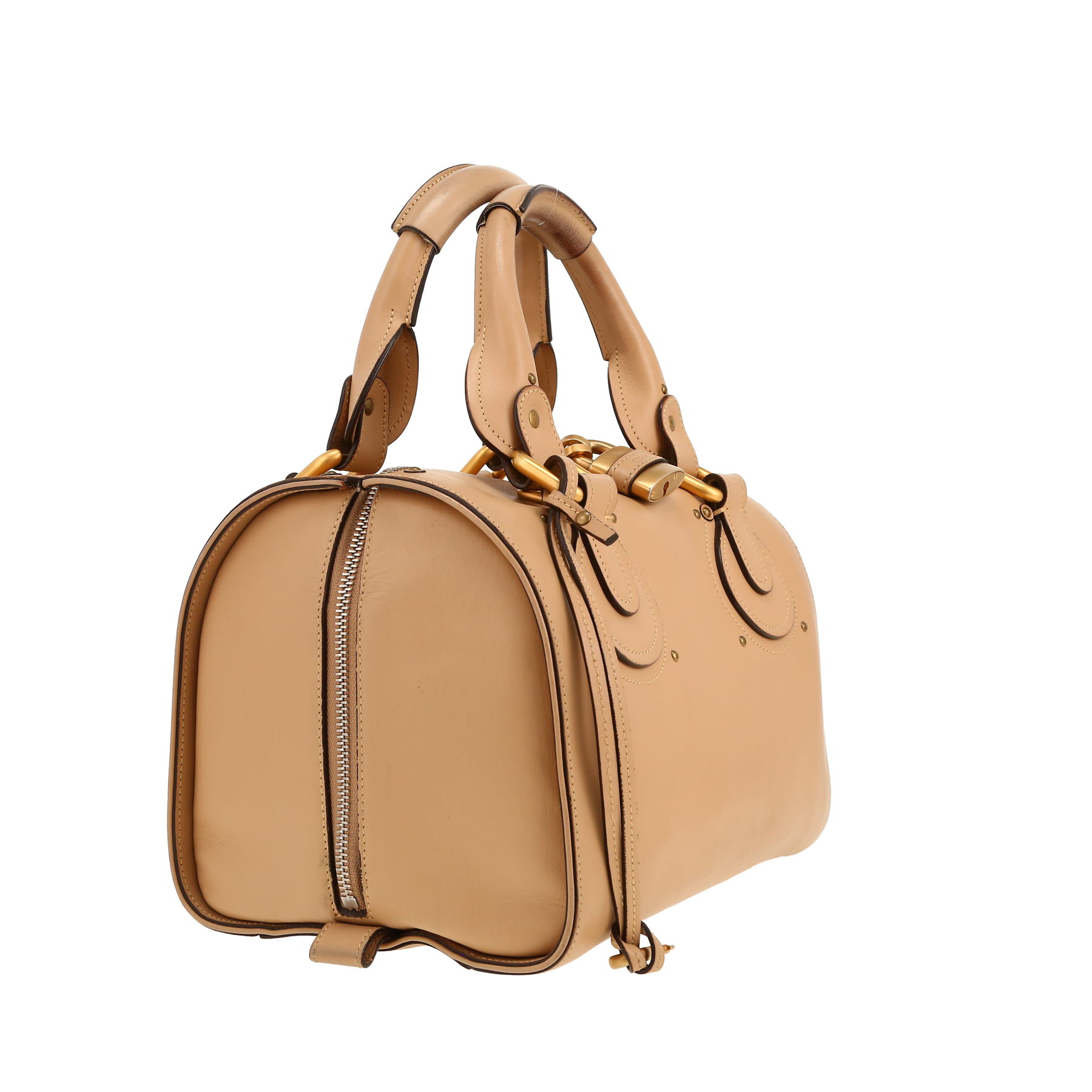 Chloé  Paddington handbag  in beige leather