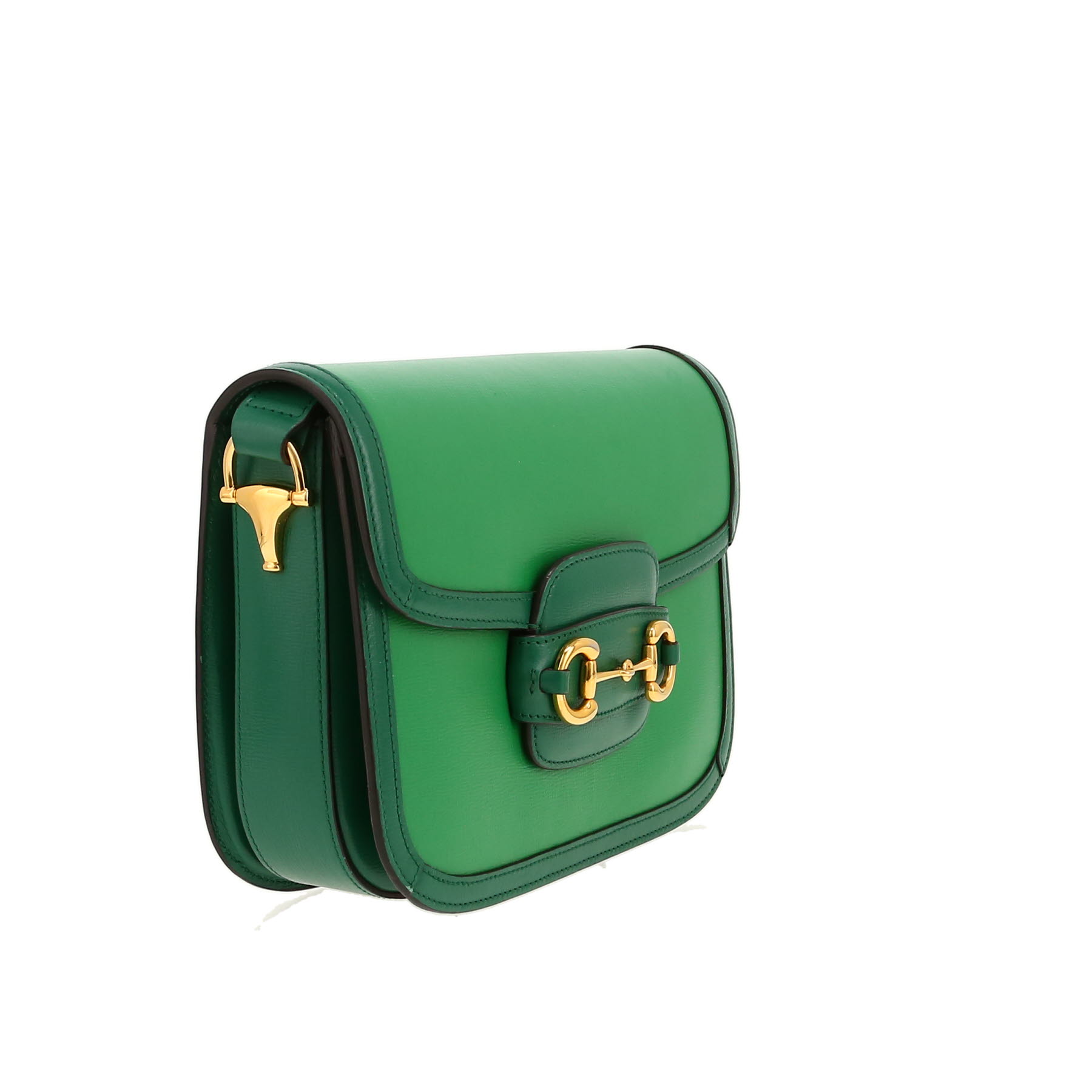 Gucci  1955 Horsebit shoulder bag  in green leather