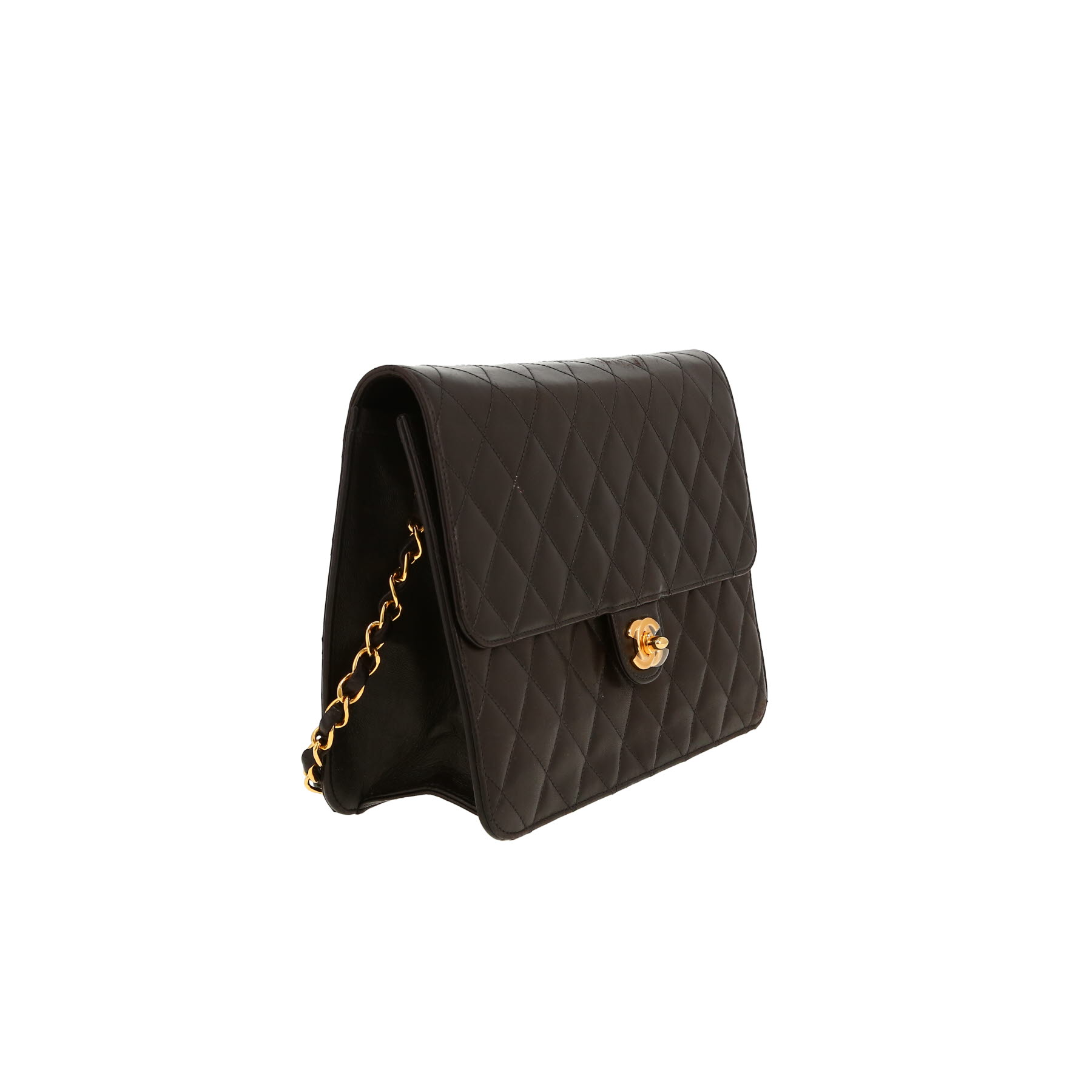 Chanel  Mademoiselle Vintage shoulder bag  in black quilted leather