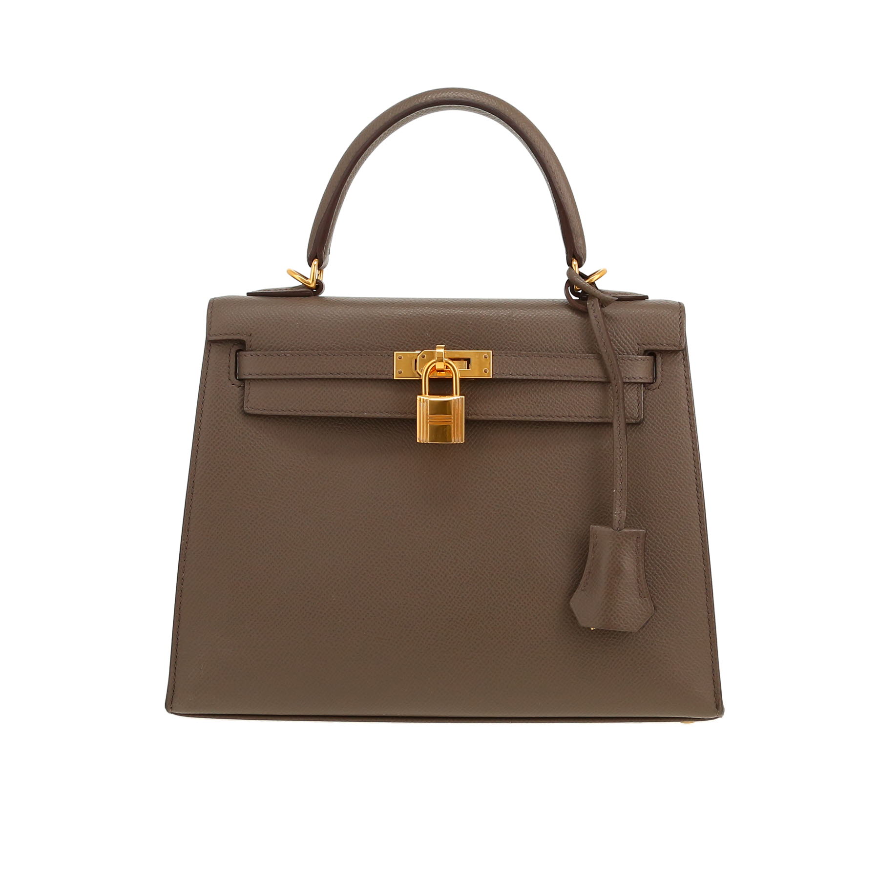 Sac à Main Hermes Bean - Cuir Epsom Jaune - Unisexe - Occasion Très Bon état