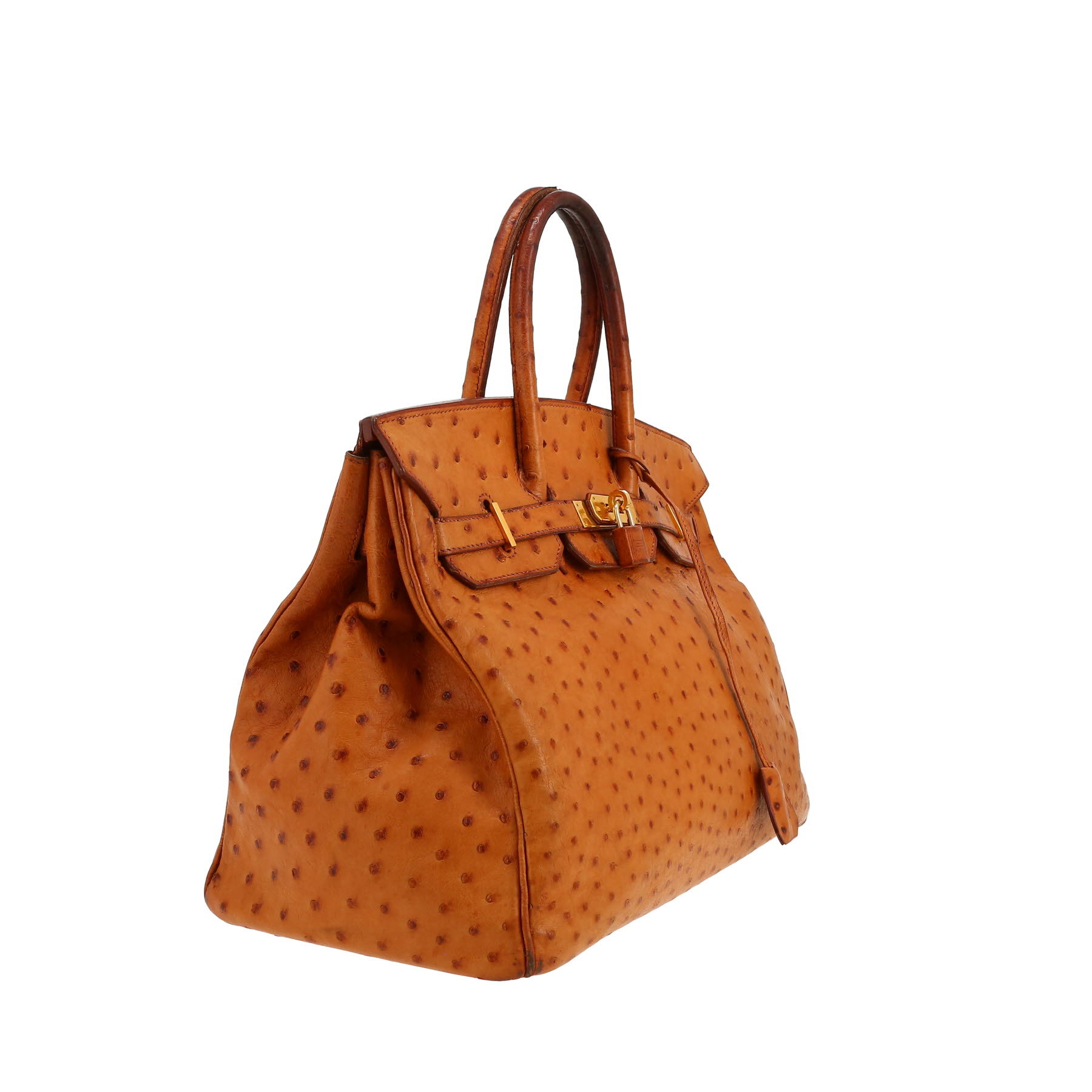 Borsa Hermès  Birkin 35 cm in struzzo gold