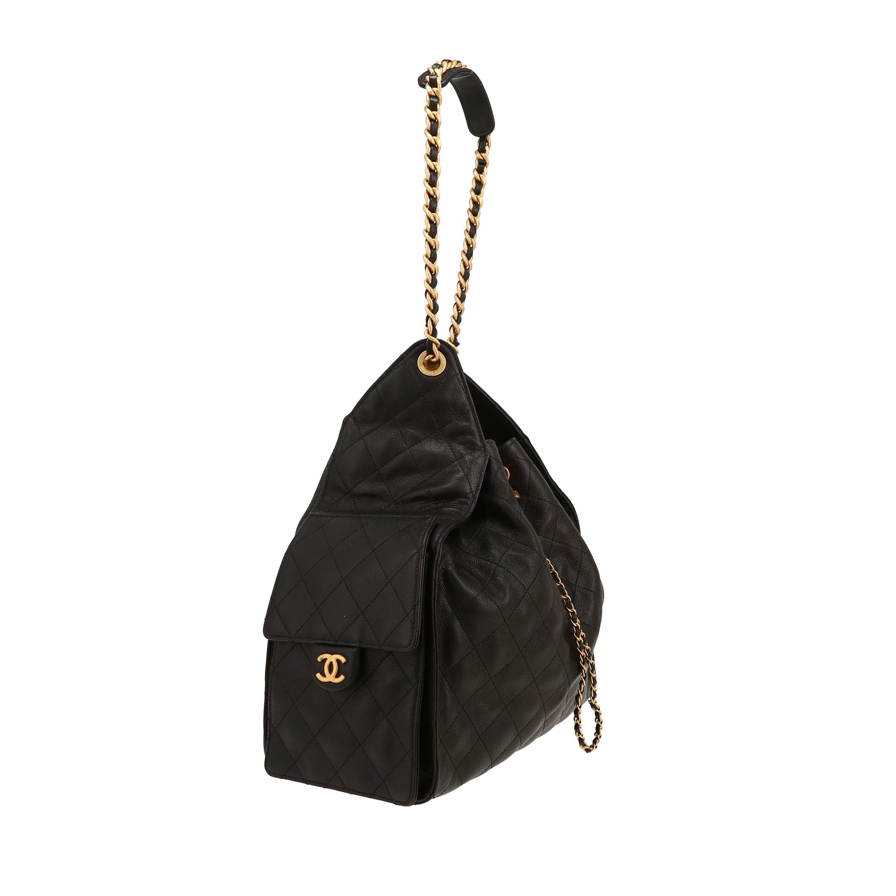 Sac bandoulière Chanel  25 en cuir grainé noir