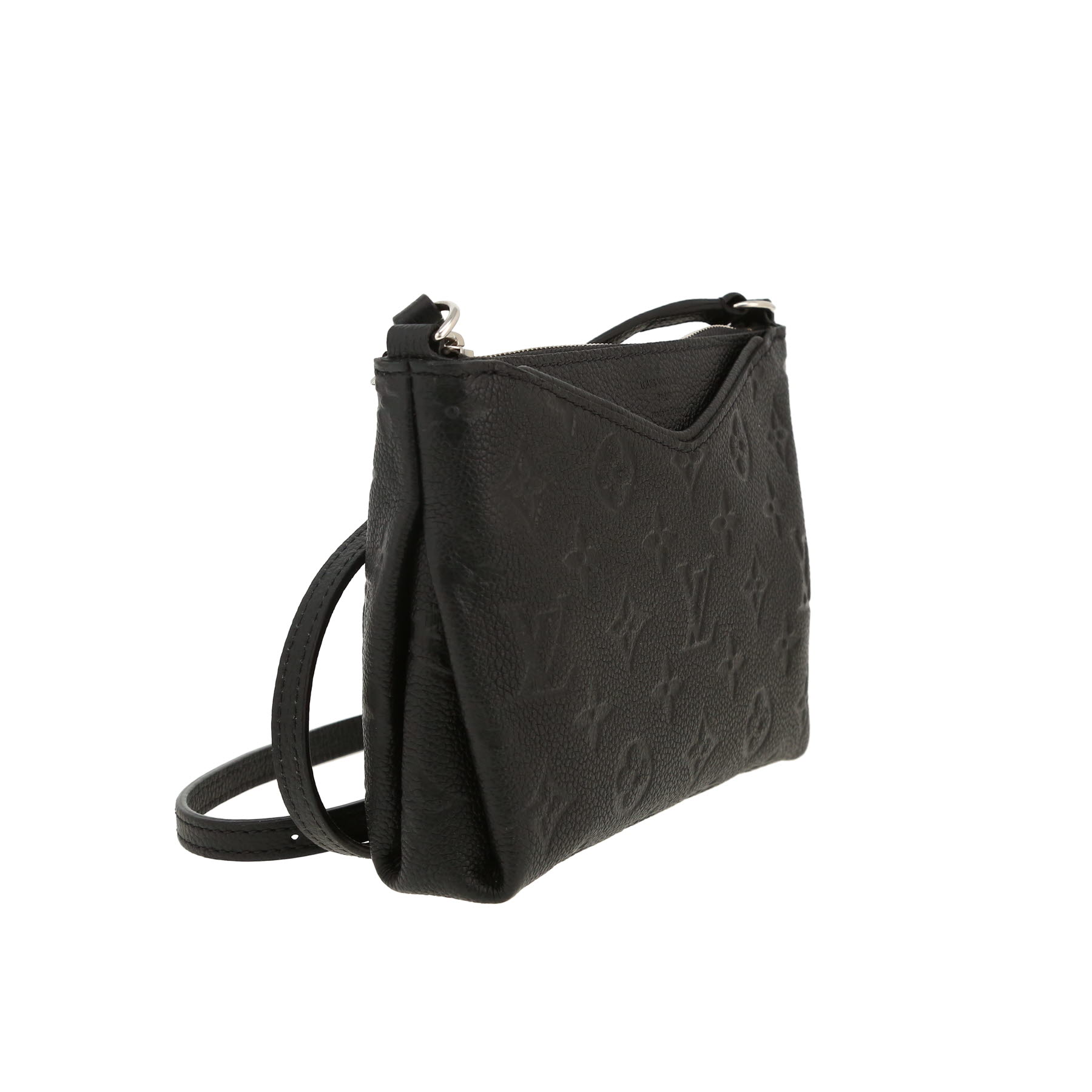 Bolso bandolera Louis Vuitton  Pallas en cuero monogram huella negro