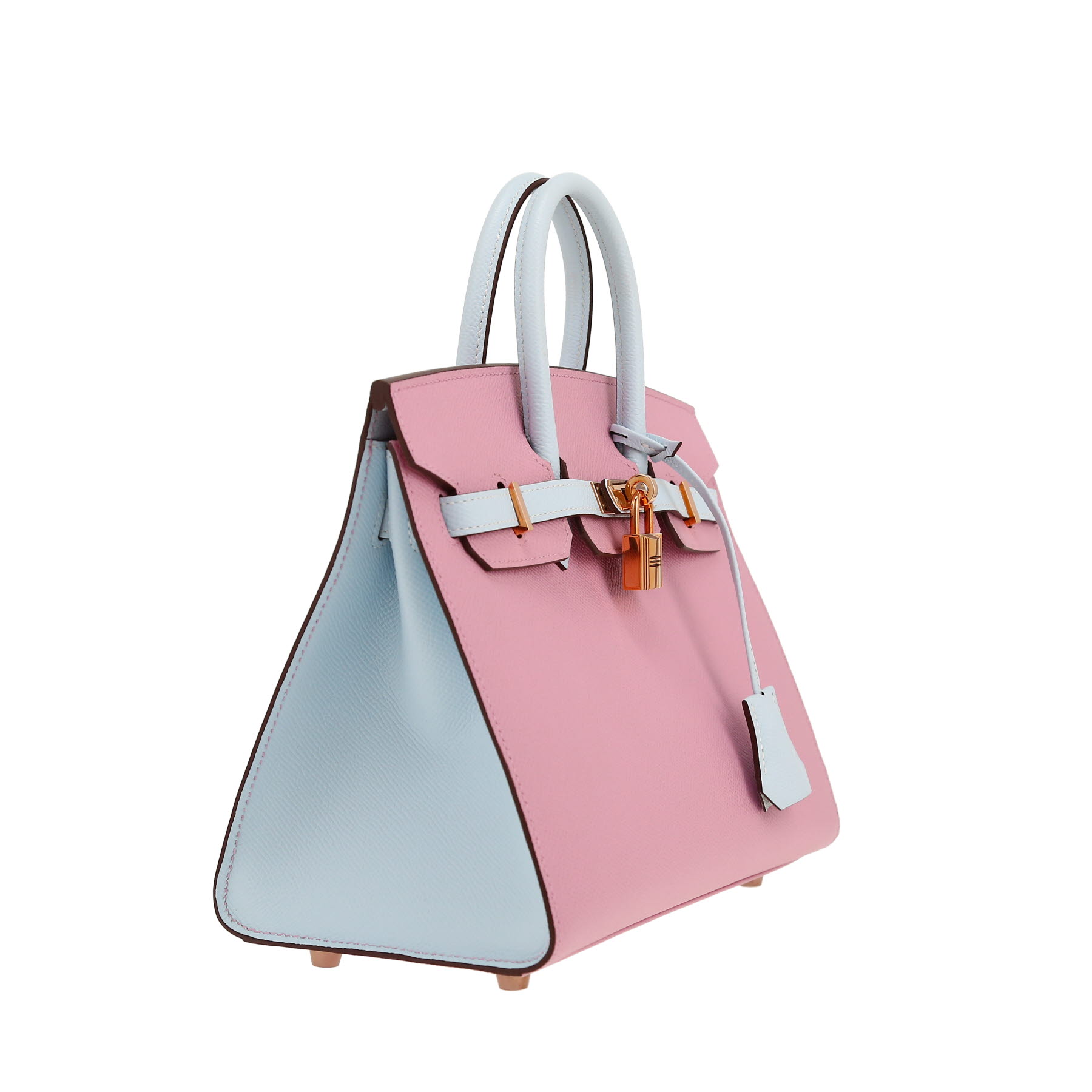 Hermès  Birkin 25 cm handbag  in Mauve Sylvestre and Bleu Brume epsom leather