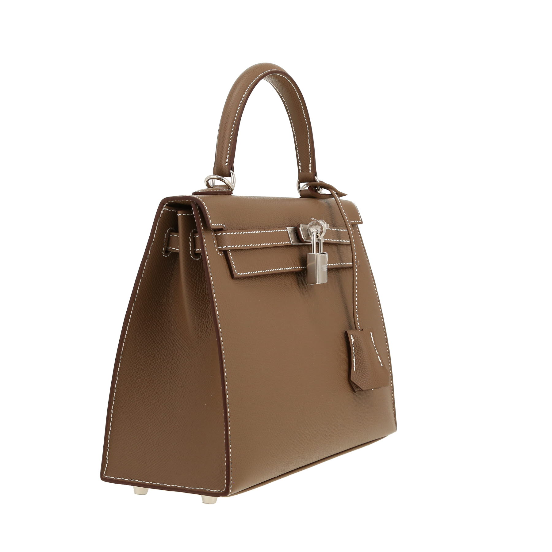 Hermès  Kelly 25 cm handbag  in etoupe epsom leather