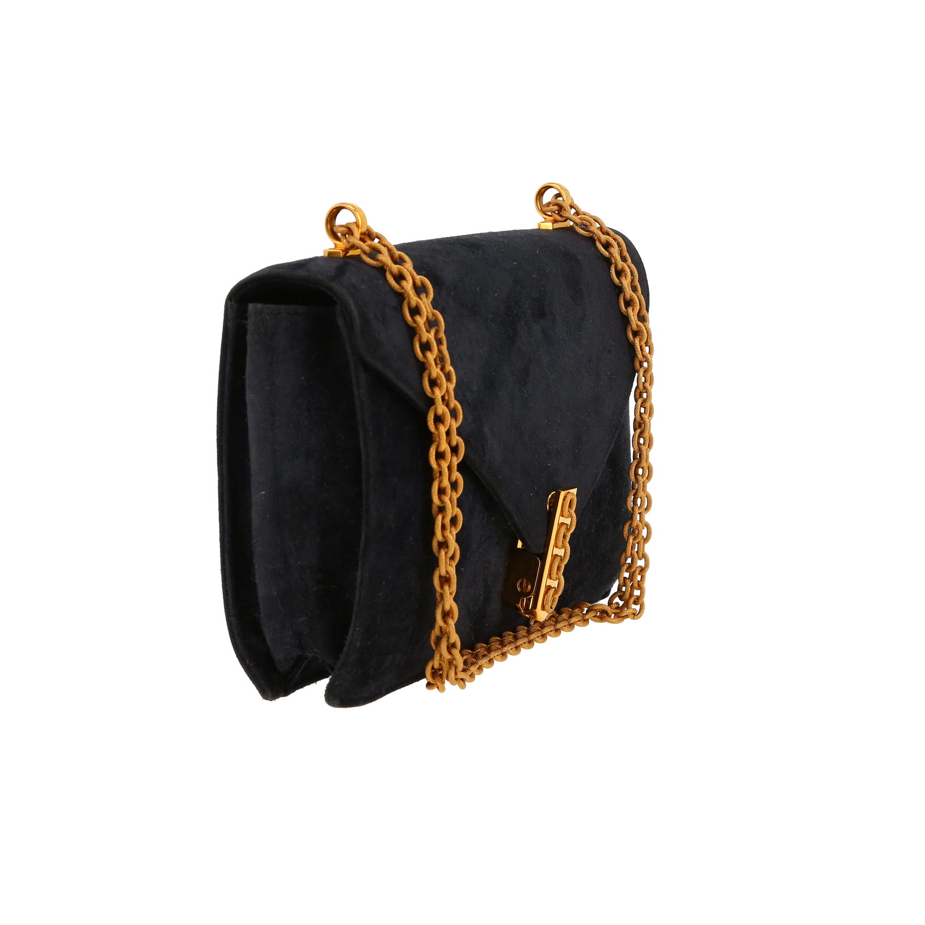Hermès  Alcazar handbag  in navy blue doblis calfskin