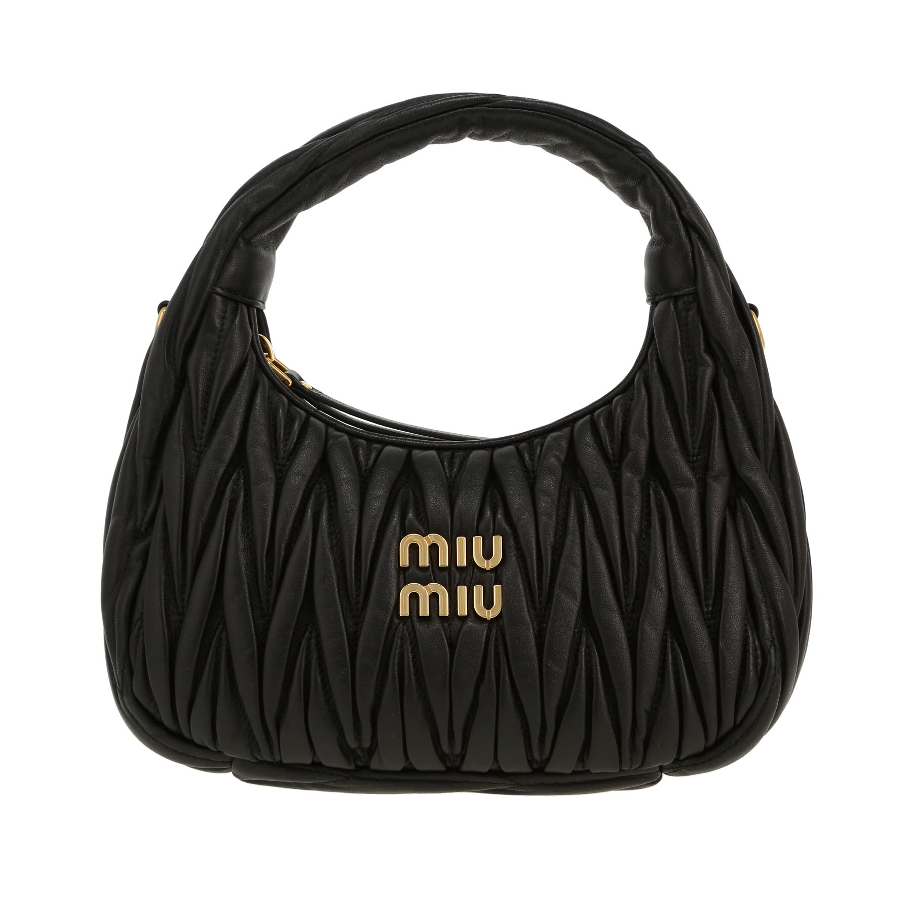 関税・送料込 MIU MIU Black stretch wool blend バラクラバ Miu Miu Spring/Summer 2009 Black Python Whips Plisse Handbag