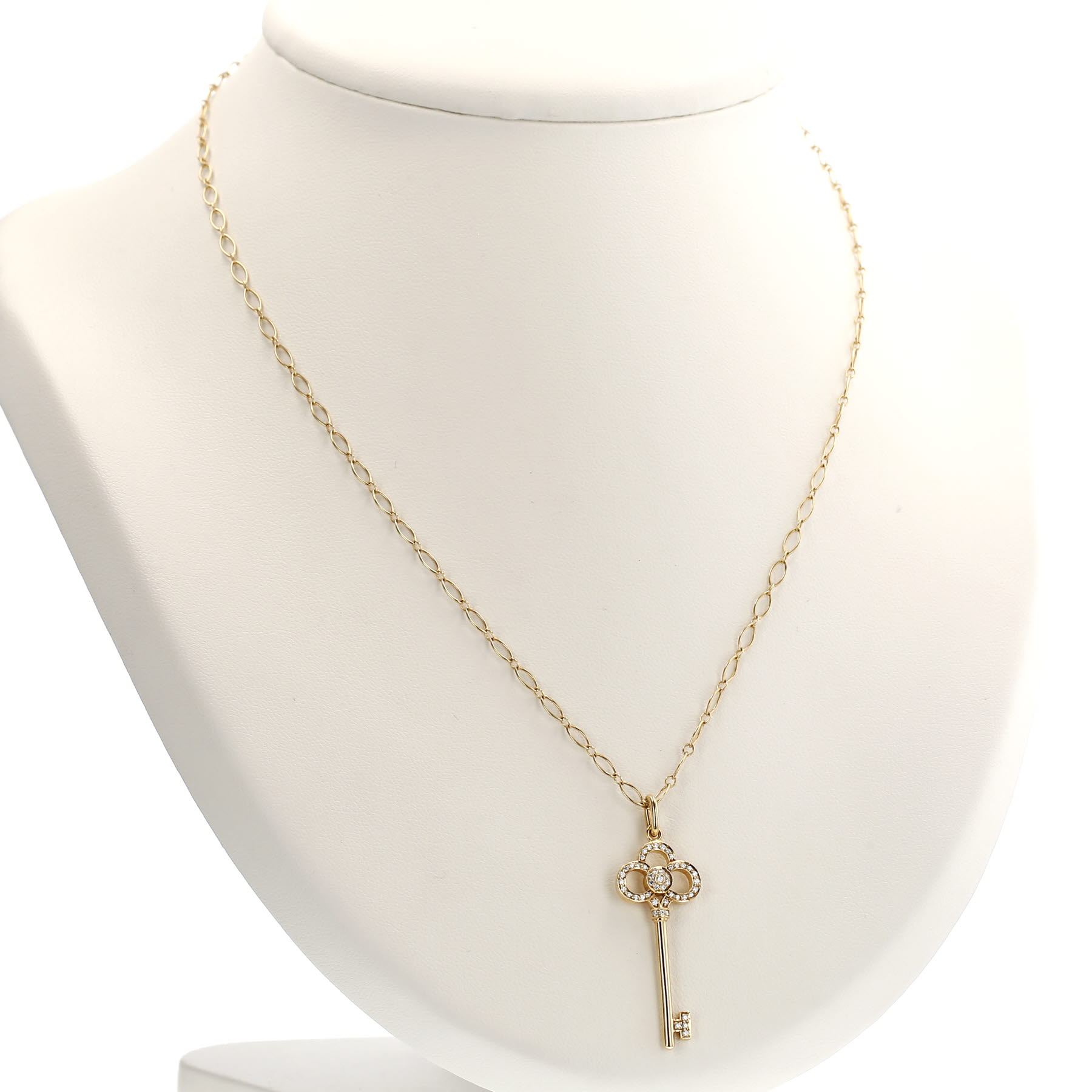 Tiffany & Co Clé Couronne necklace in yellow gold and diamonds