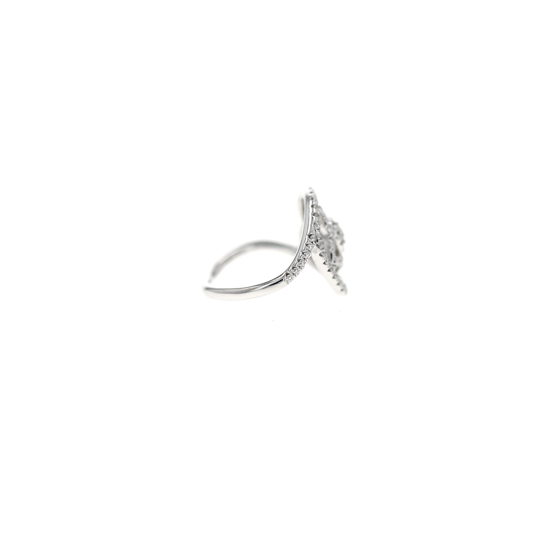 Bague De Beers Enchanted Lotus en or blanc et diamants