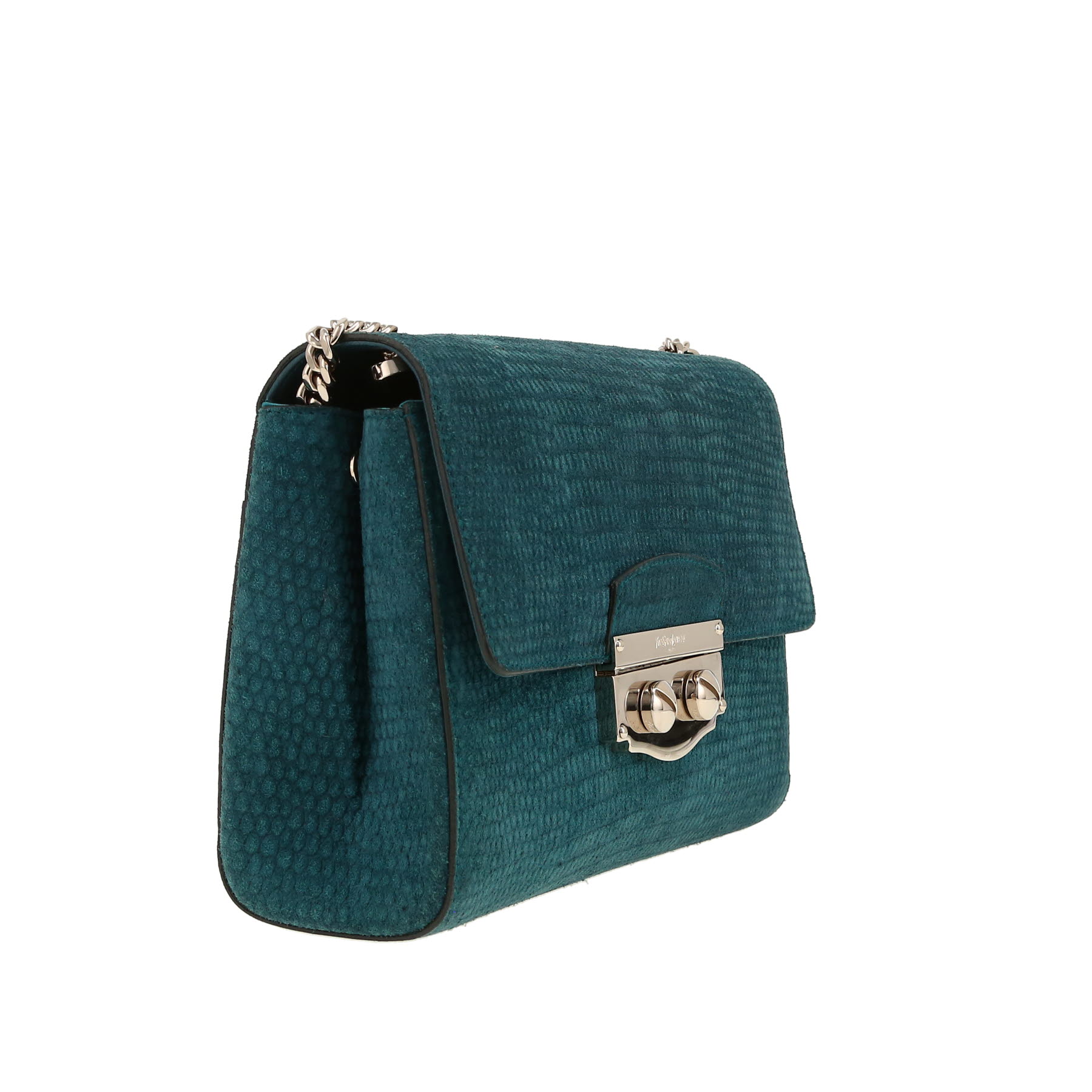 Saint Laurent   shoulder bag  in blue Veau velours