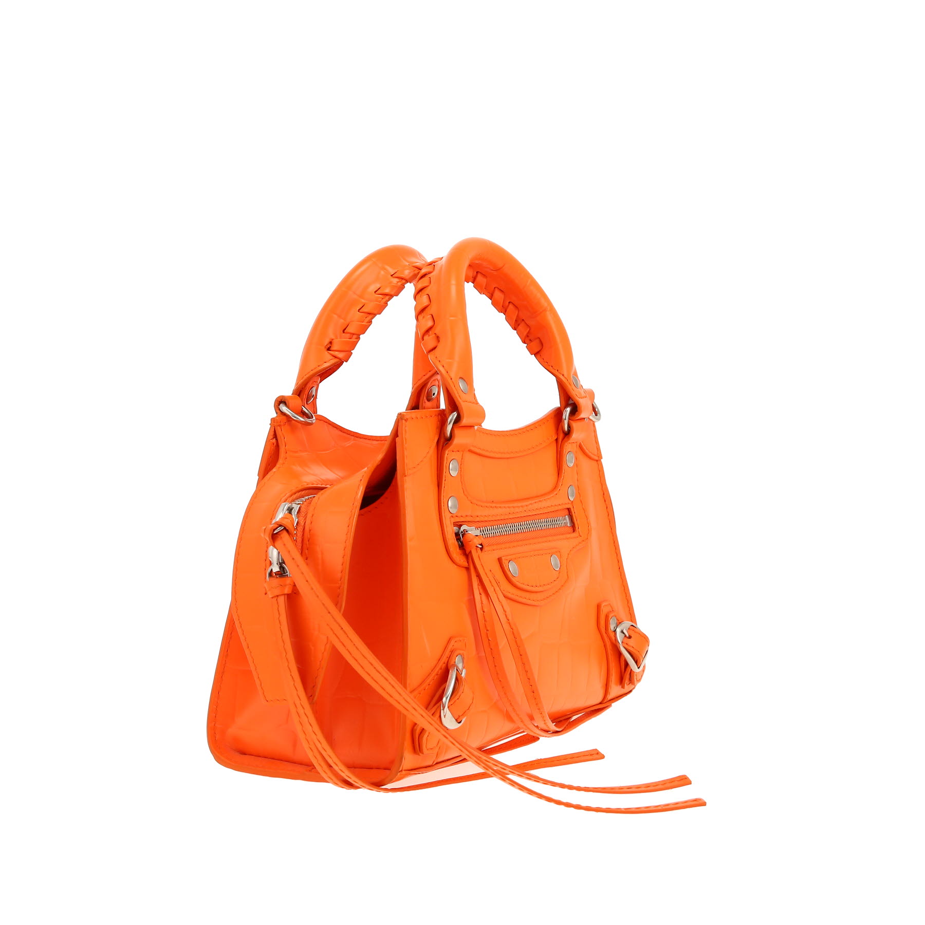 Balenciaga  Neo Classic small model  shoulder bag  in orange leather