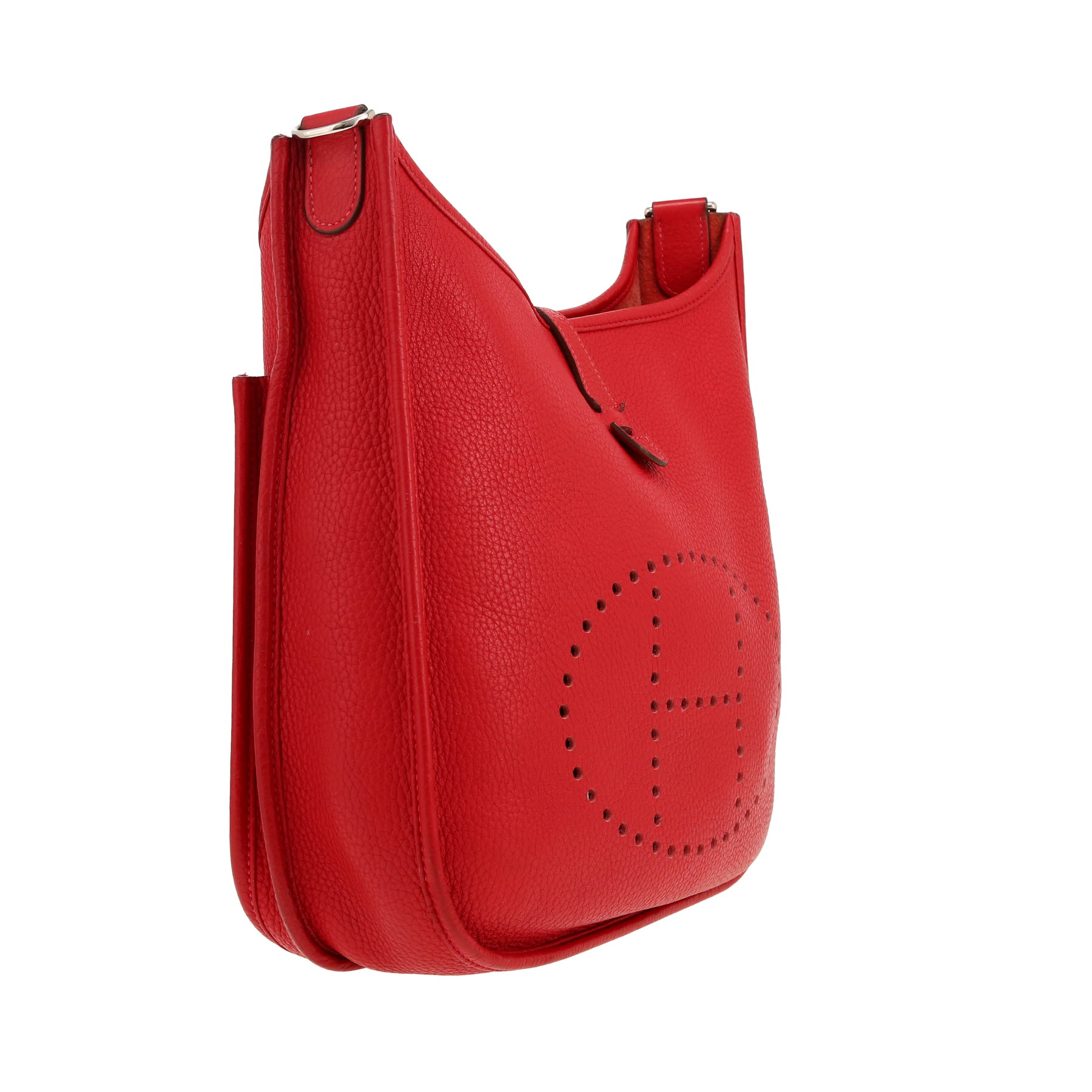 Hermès  Evelyne III shoulder bag  in red togo leather