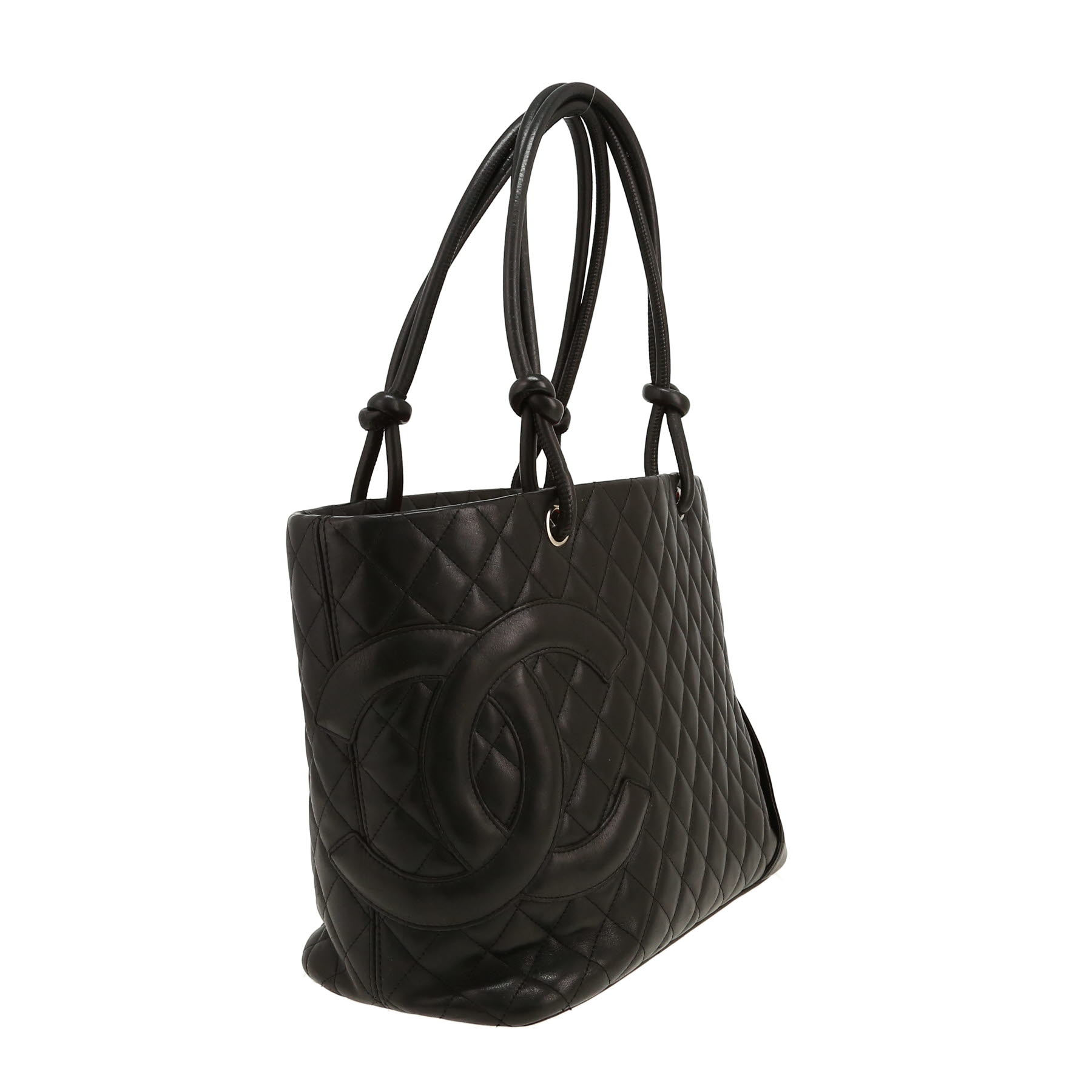 Chanel  Cambon shopping bag  in black quilted leather