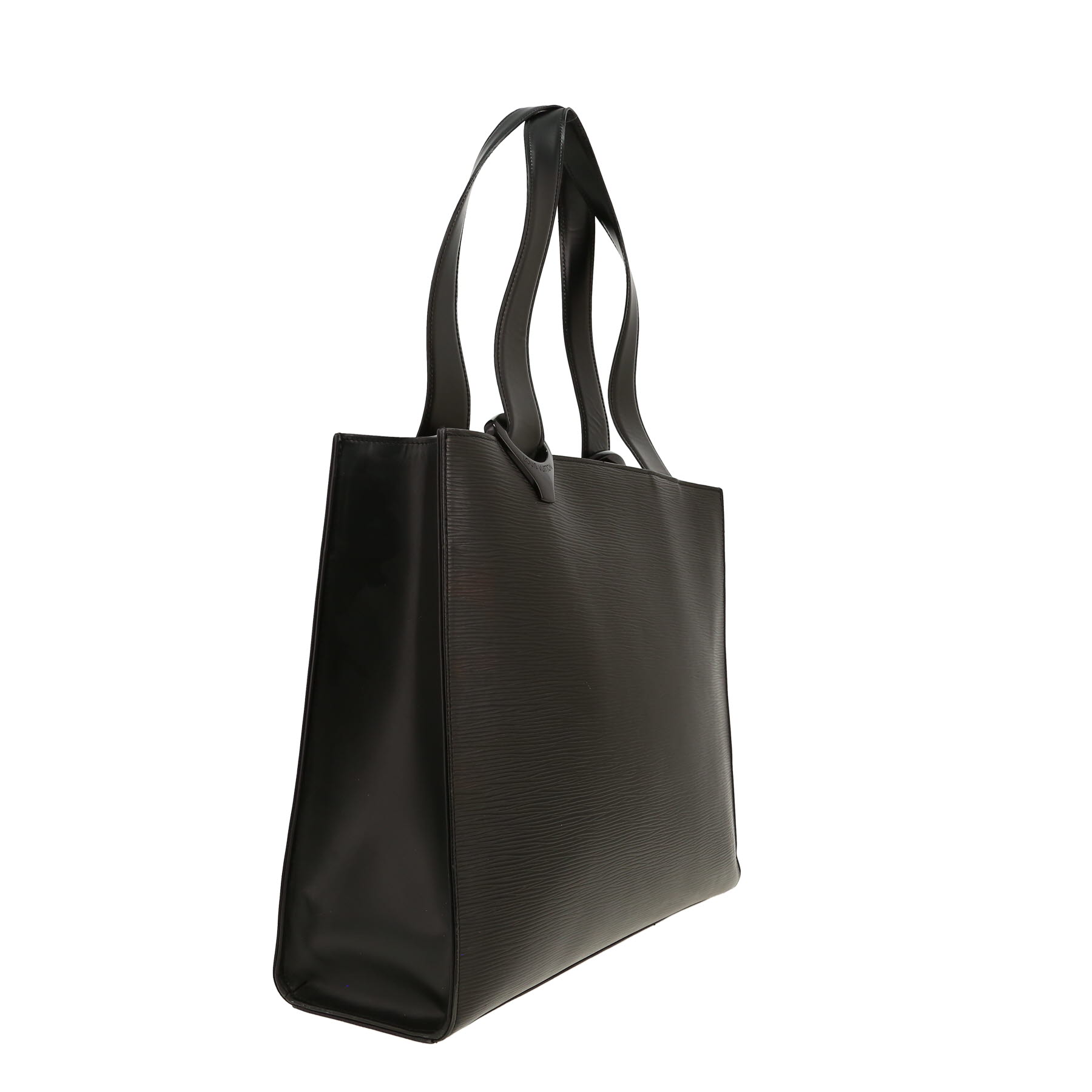 Bolso de mano Louis Vuitton  Verseau en cuero Epi negro