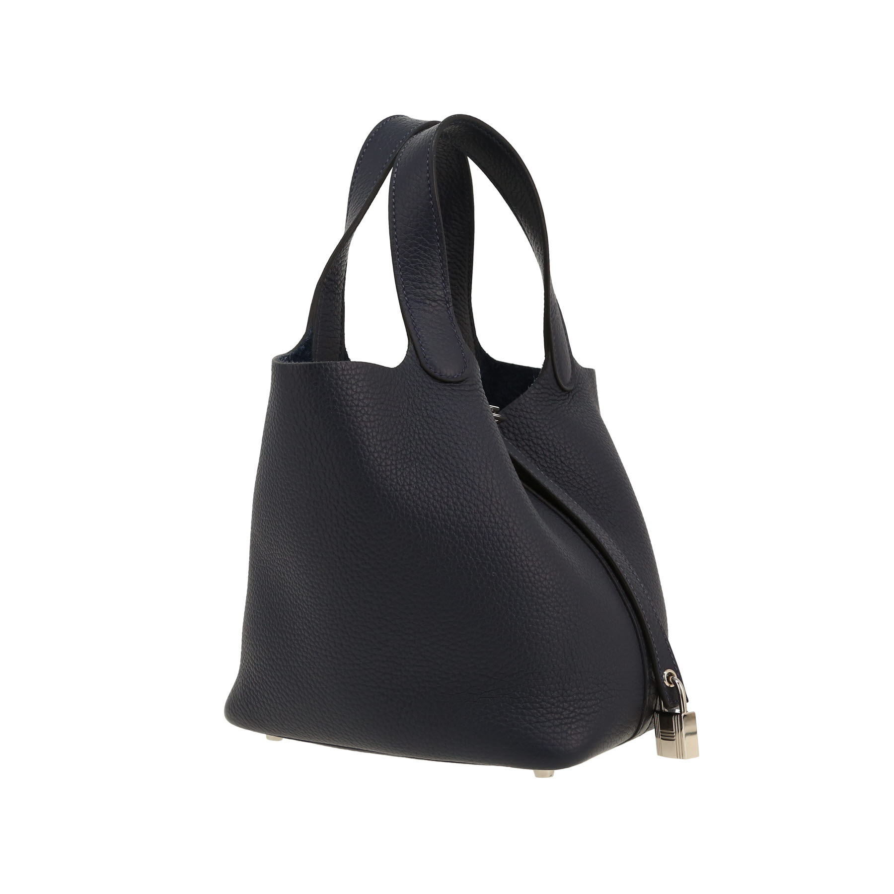 Hermès  Picotin 18 cm handbag  in Bleu Obscur leather taurillon clémence