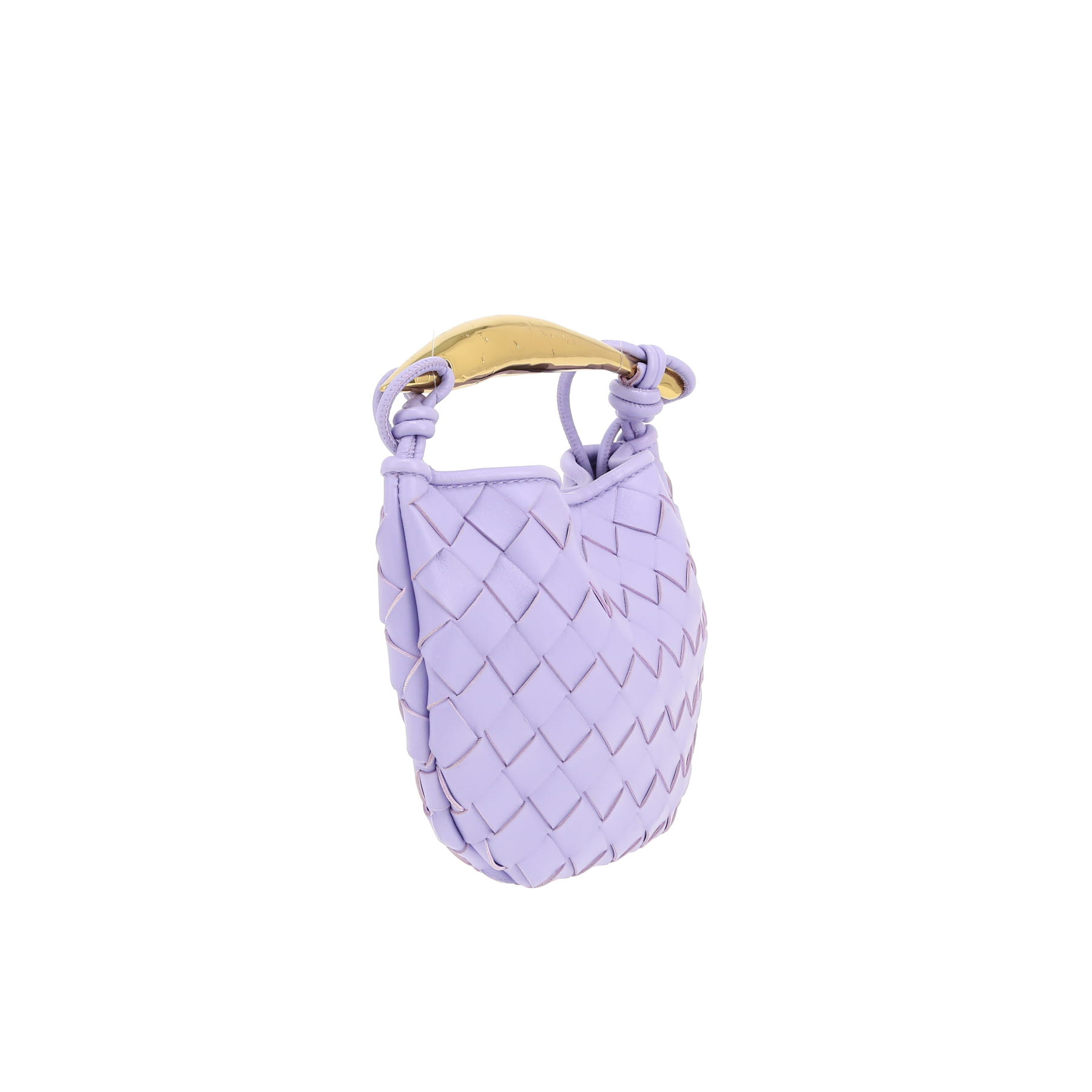 Bottega Veneta  Sardine small model  shoulder bag  in purple intrecciato leather