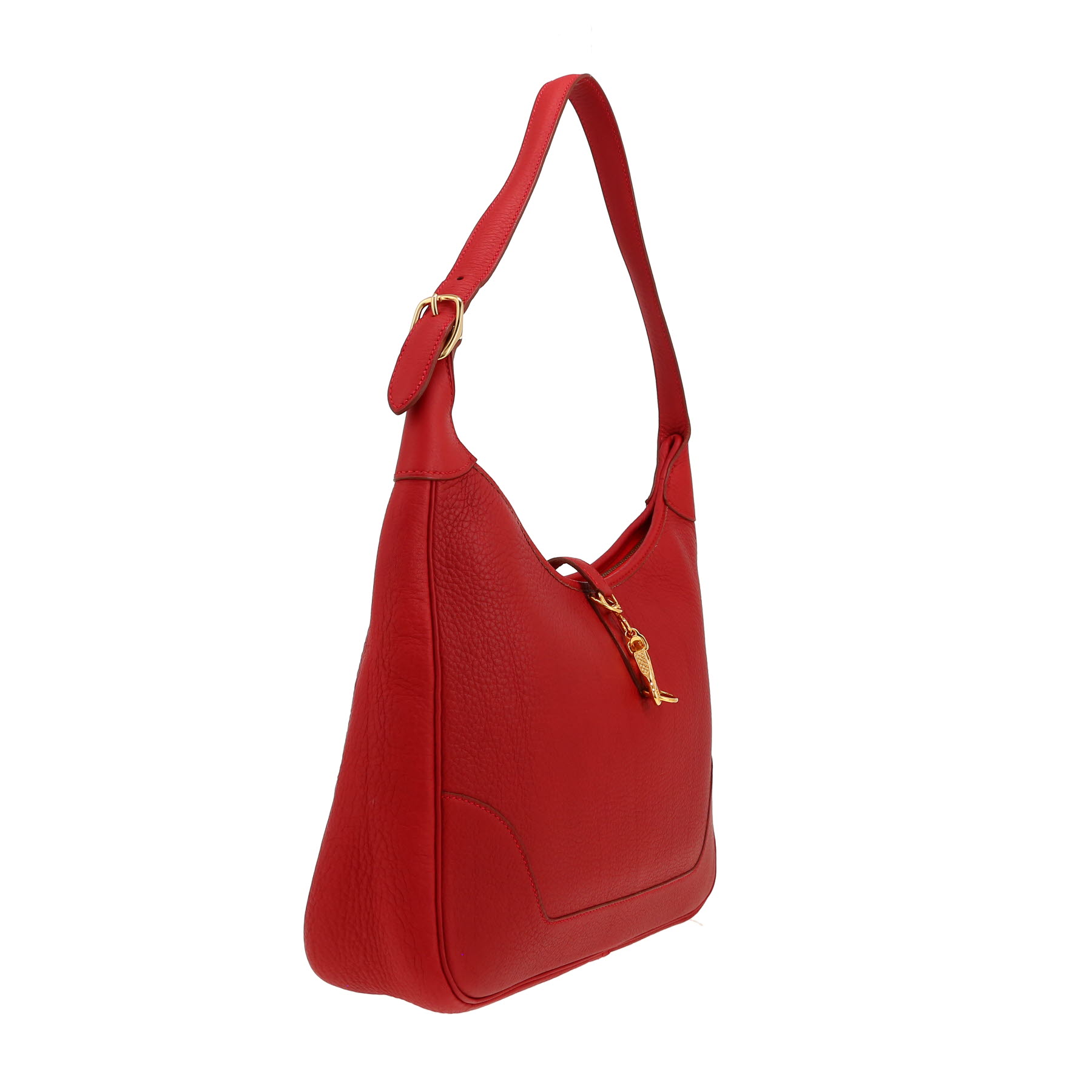 Hermès  Trim handbag  in red Fjord leather