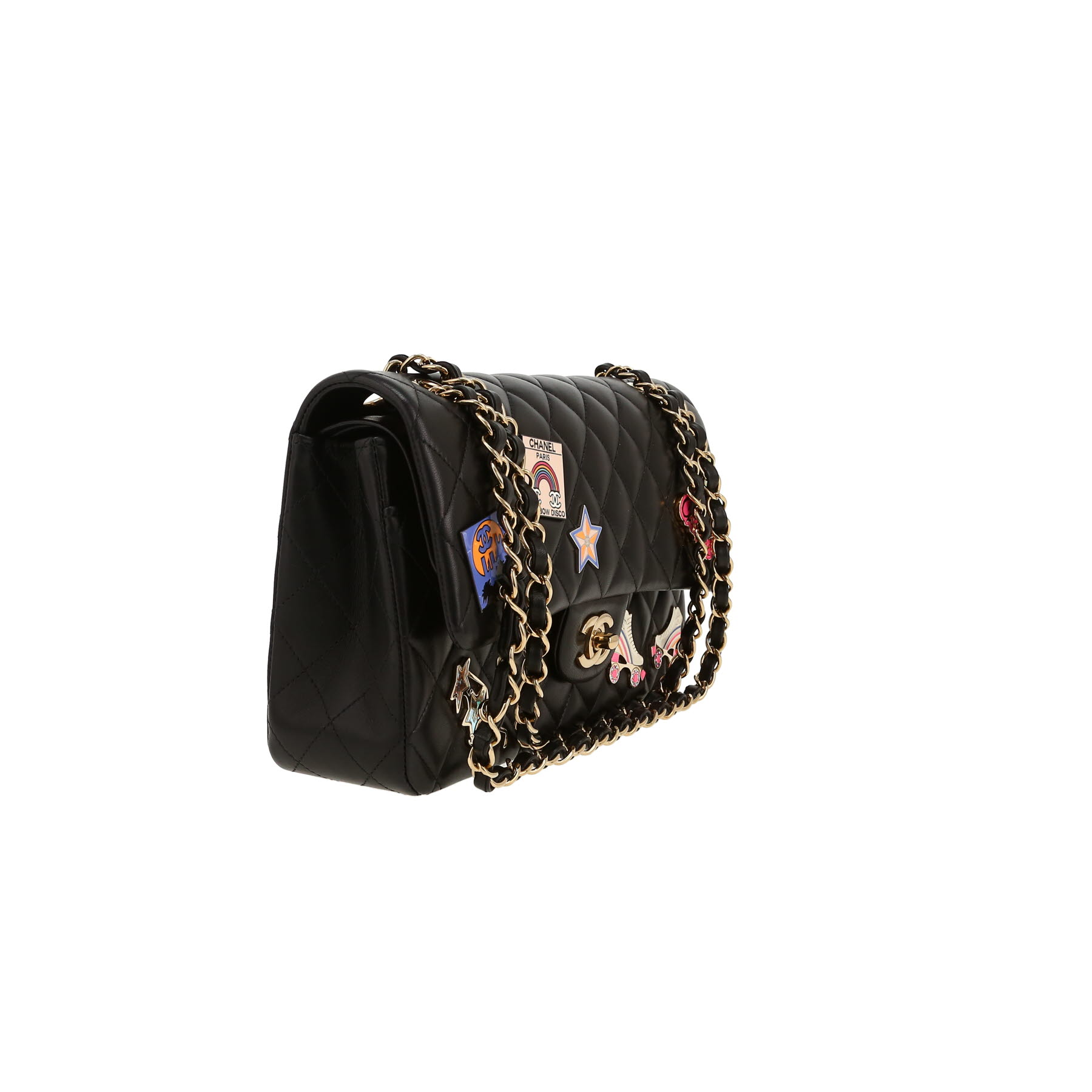 Bolso de mano Chanel  Timeless Classic en cuero acolchado negro