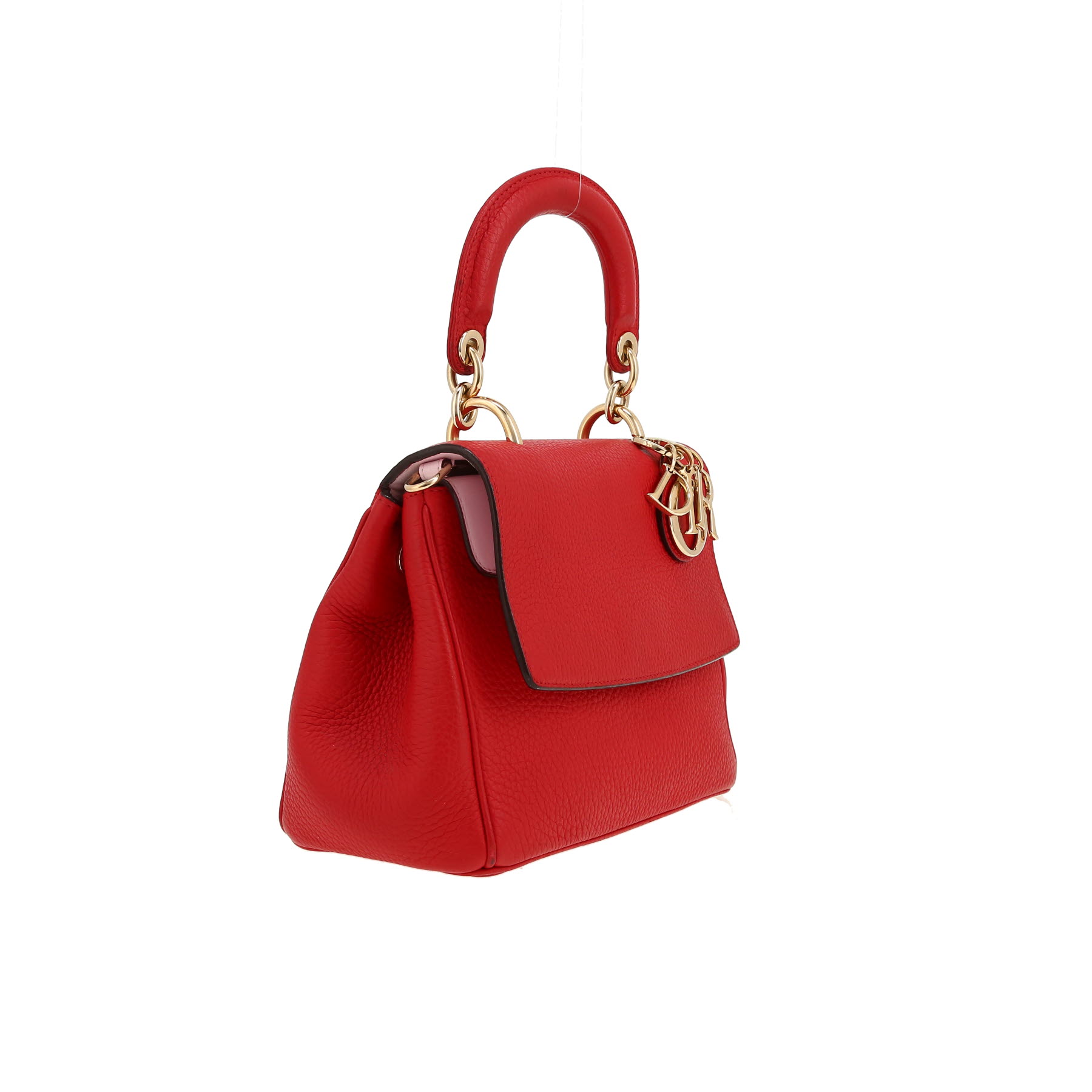 Dior  Be Dior shoulder bag  in red grained leather
