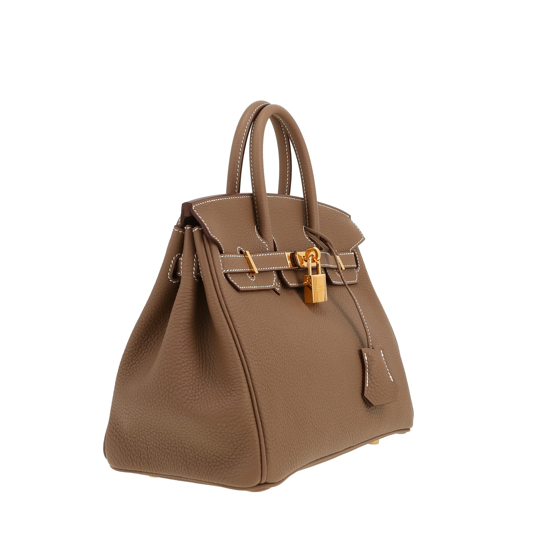 Hermès  Birkin 25 cm handbag  in etoupe togo leather