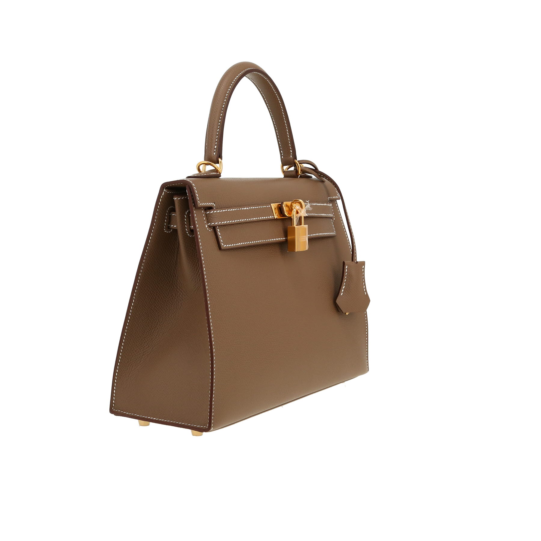 Hermès  Kelly 25 cm handbag  in etoupe epsom leather