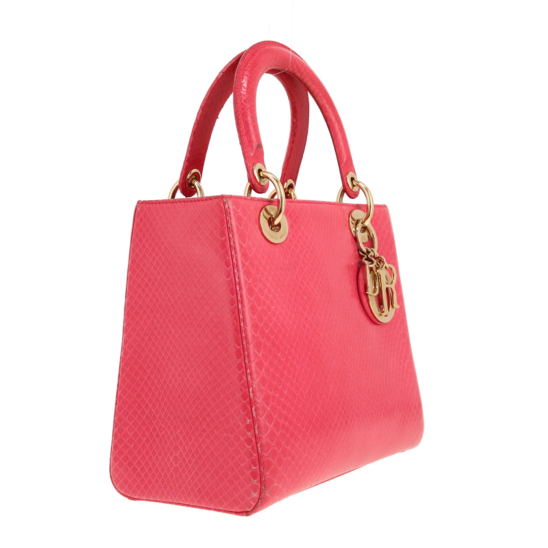 Dior  Lady Dior handbag  in pink python