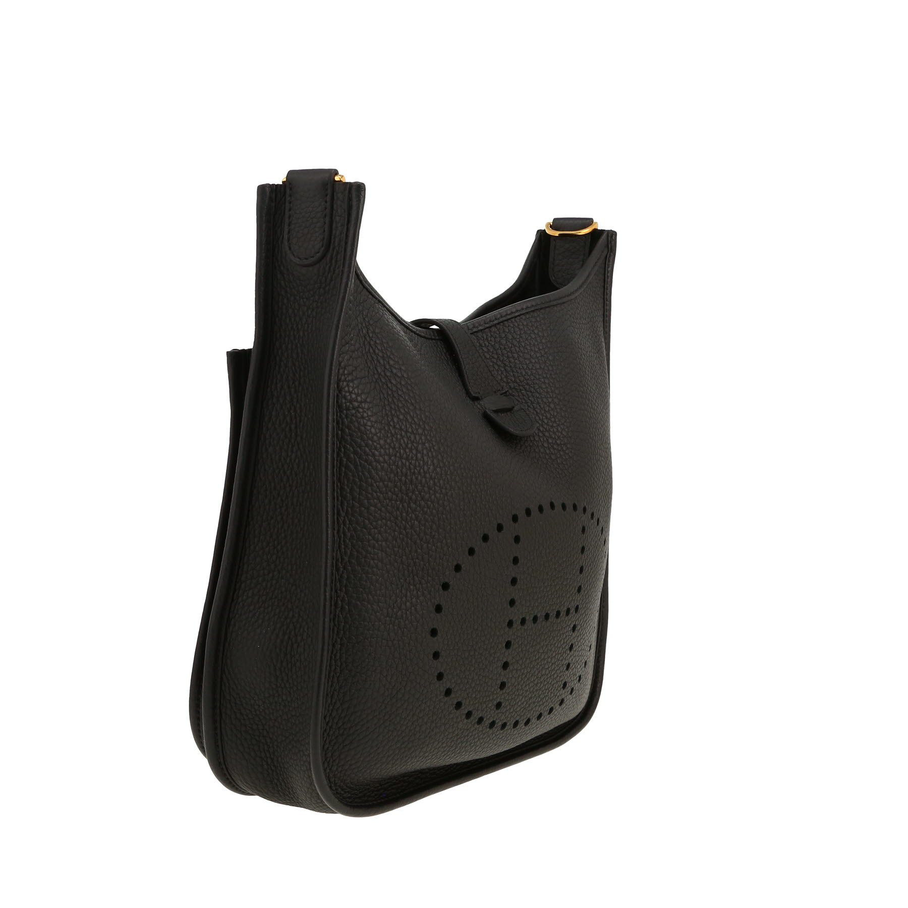 Hermès  Evelyne 29 cm shoulder bag  in black togo leather
