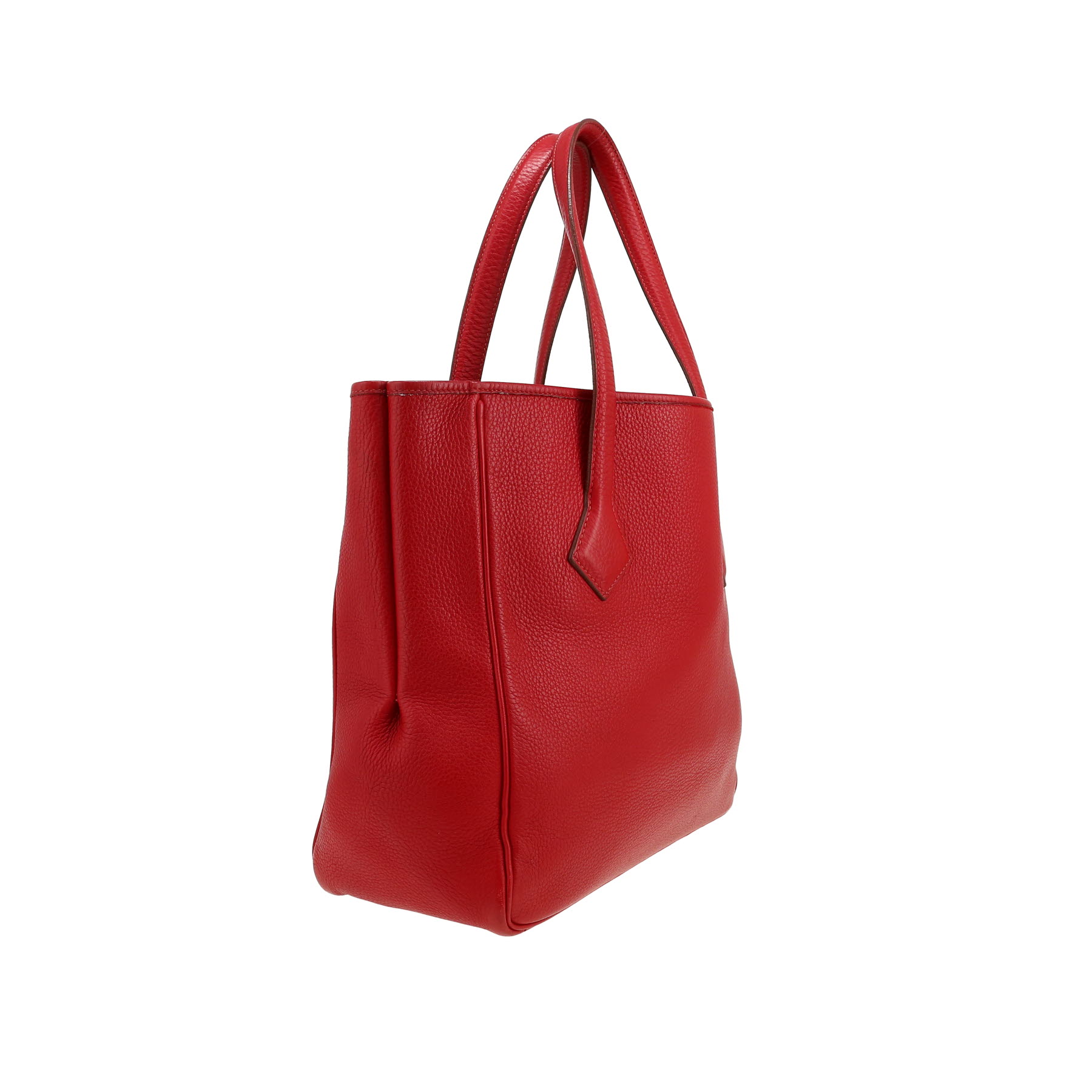 Hermès Victoria tote bag in red Togo leather