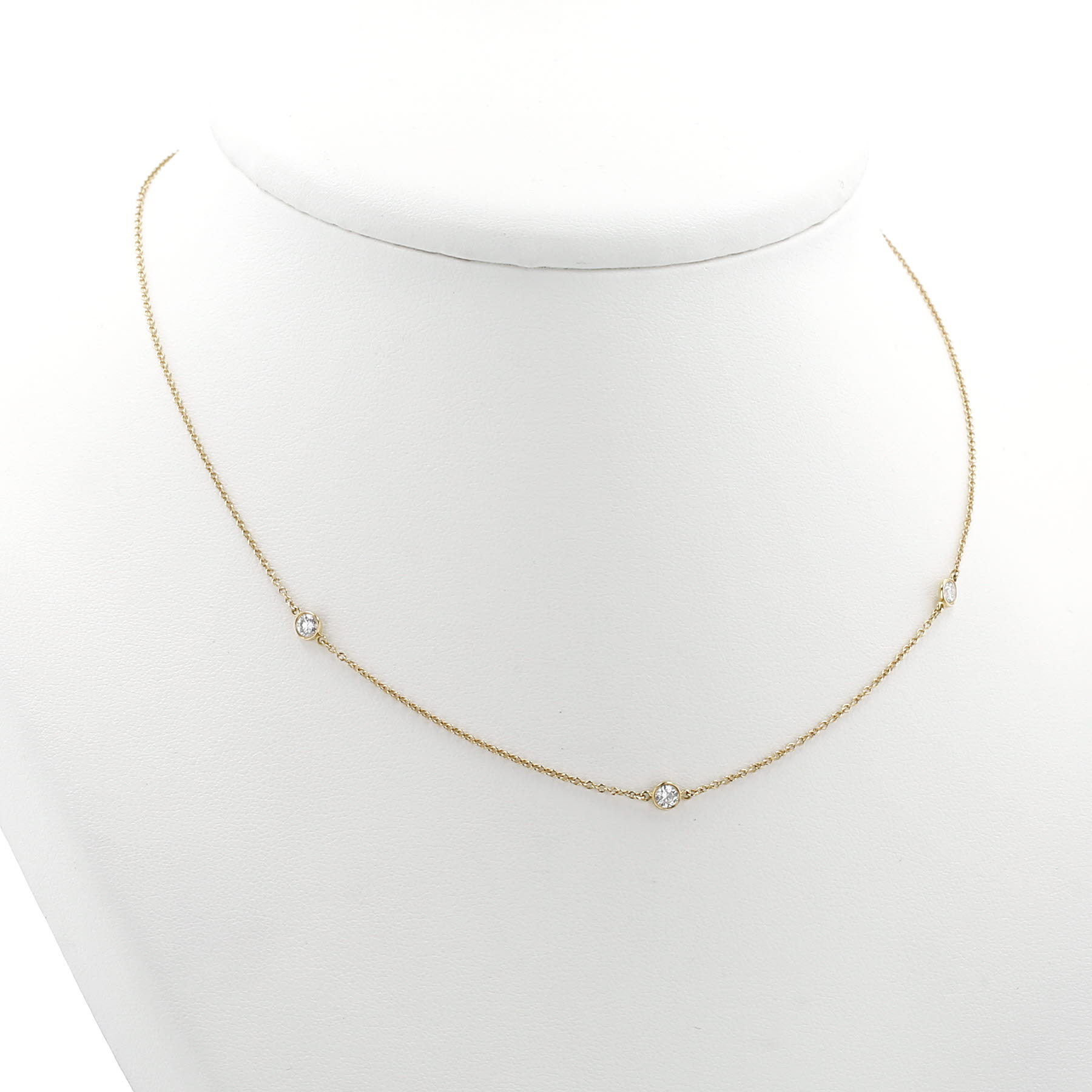 Collar Tiffany 
Co Diamonds By The Yard de oro amarillo y diamantes