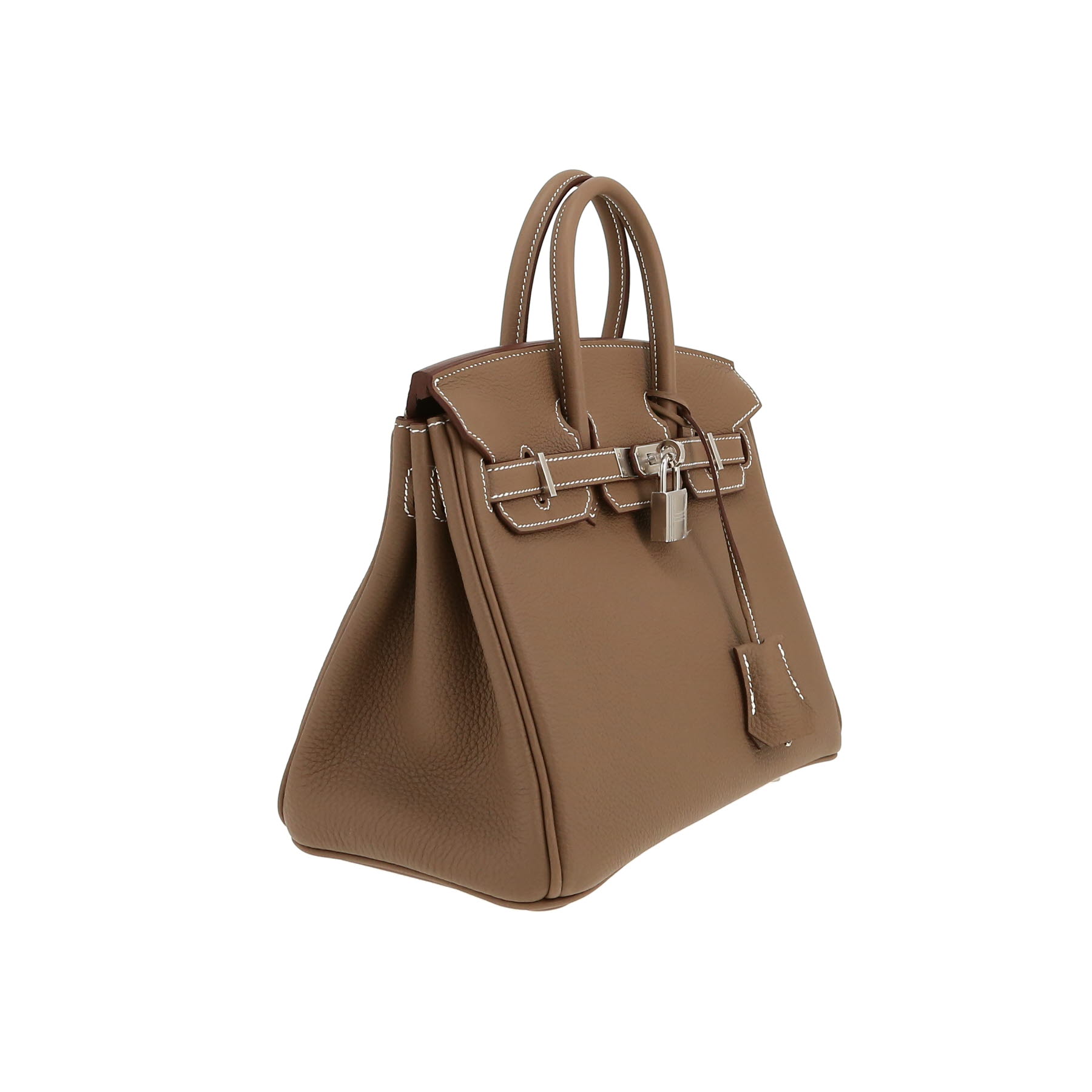 Hermès  Birkin 25 cm handbag  in etoupe togo leather