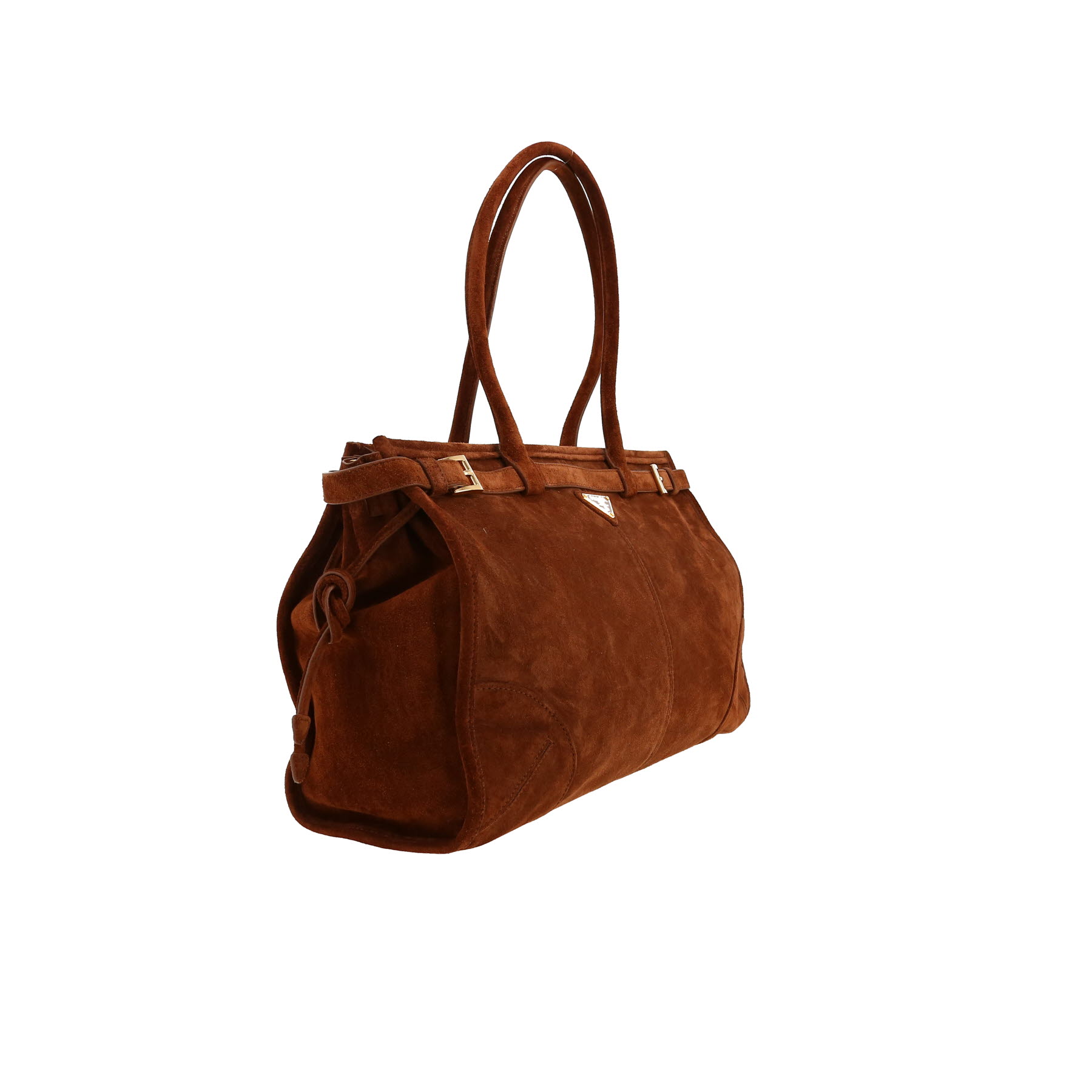 Prada  Bonnie handbag  in brown doblis calfskin