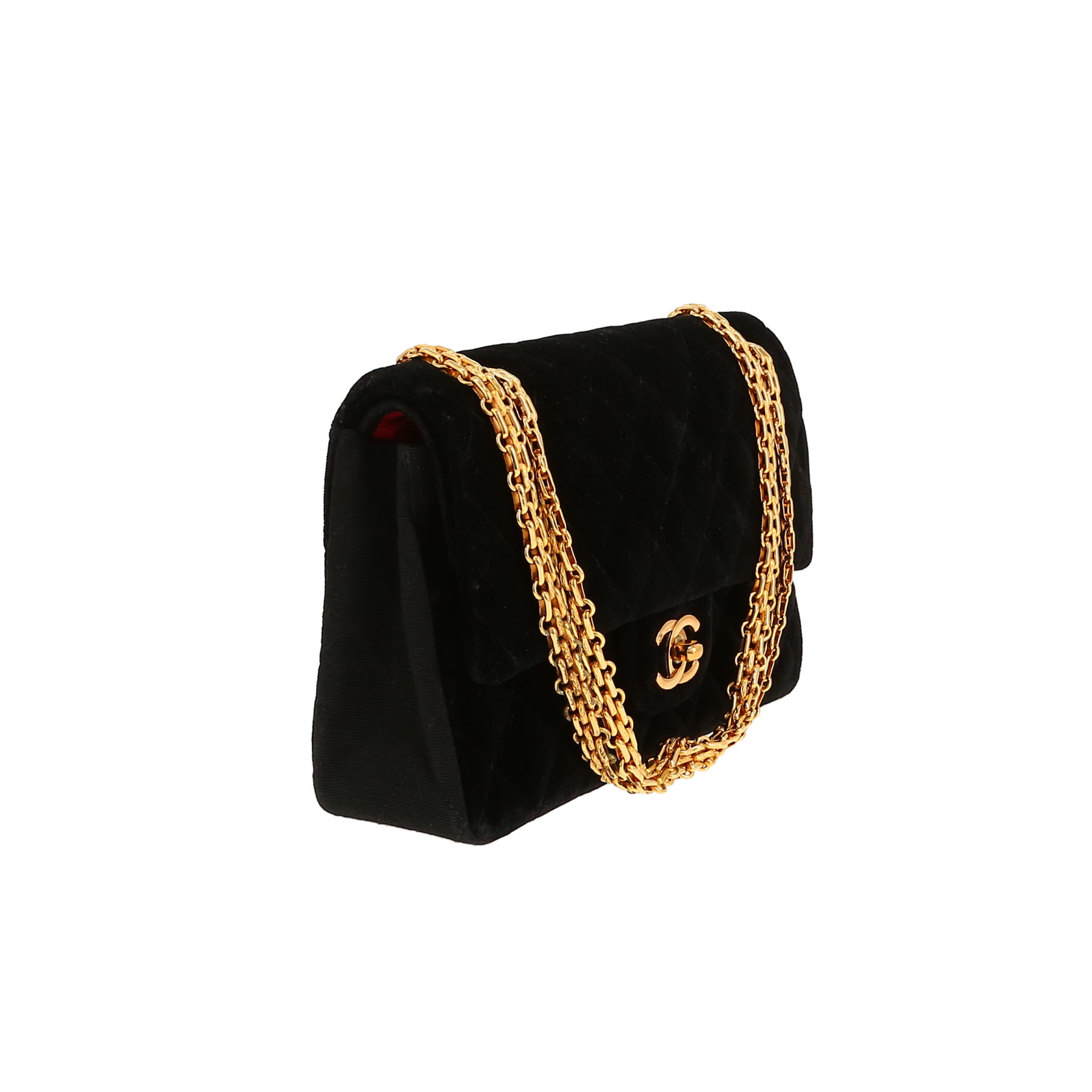 Chanel  Timeless small model  handbag  in black velvet
