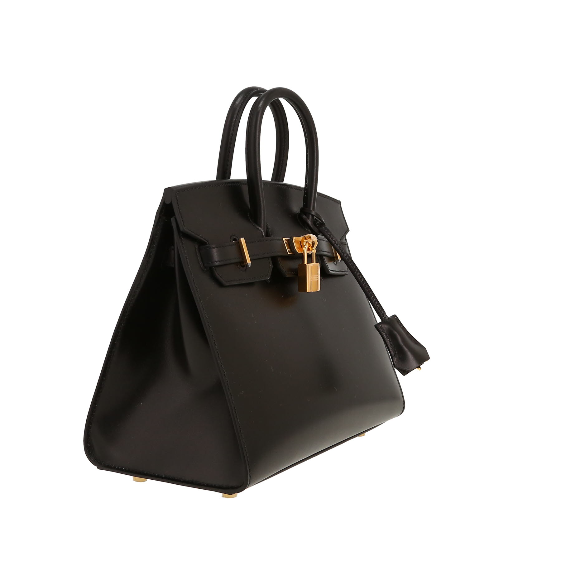 Hermès  Birkin 25 cm handbag  in black box leather