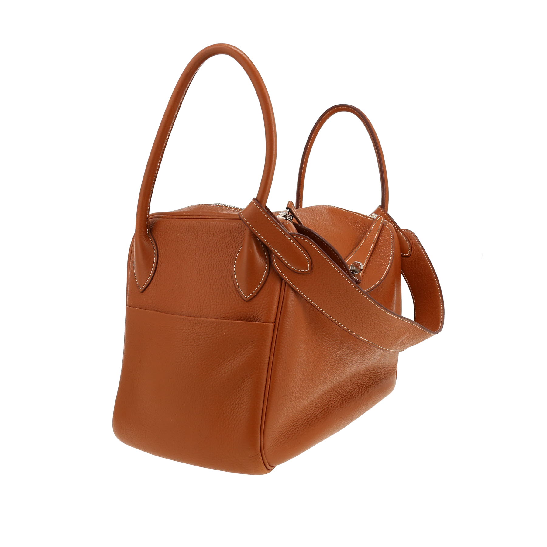 Hermès  Lindy 34 cm shoulder bag  in gold togo leather