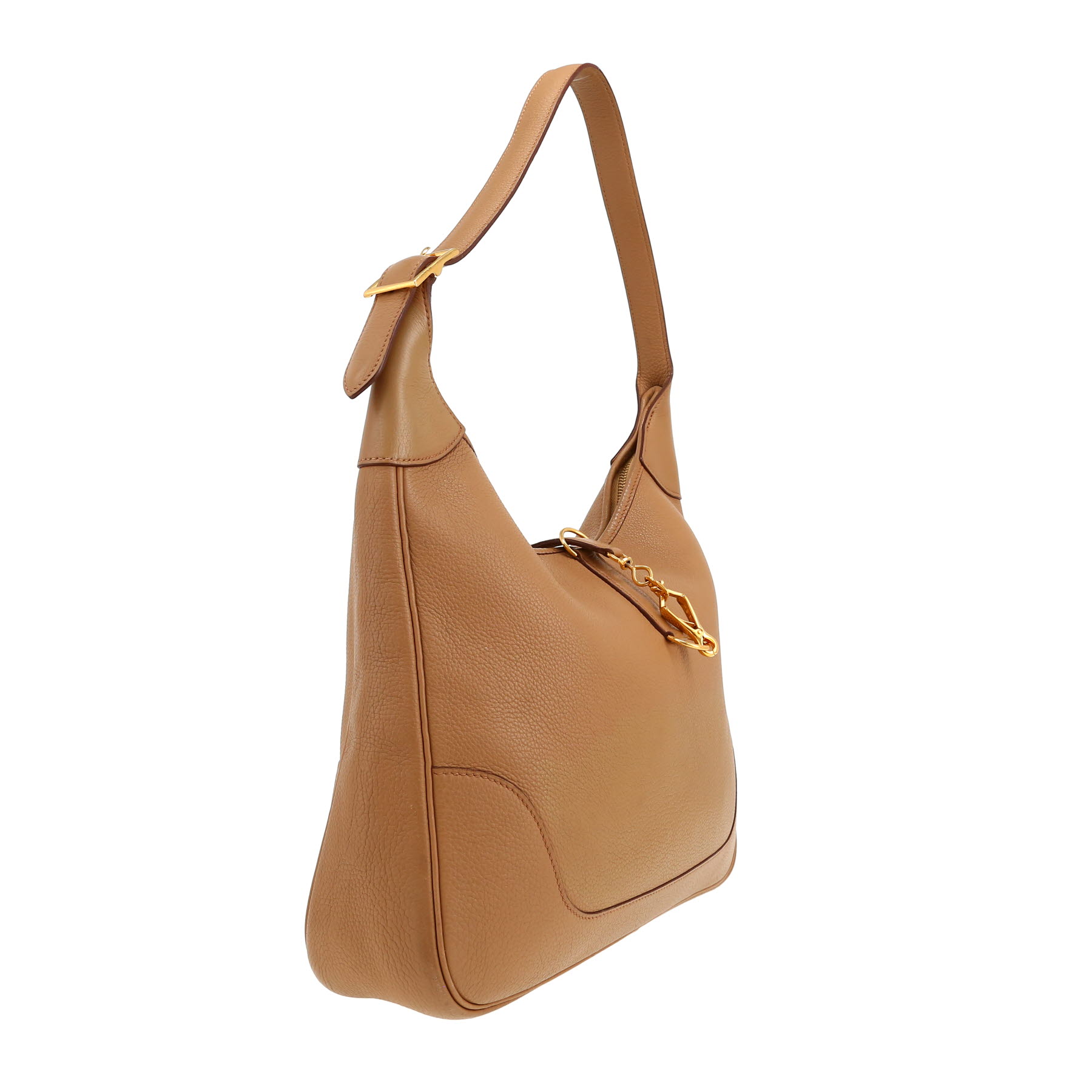 Hermès  Trim bag worn on the shoulder or carried in the hand  in beige leather