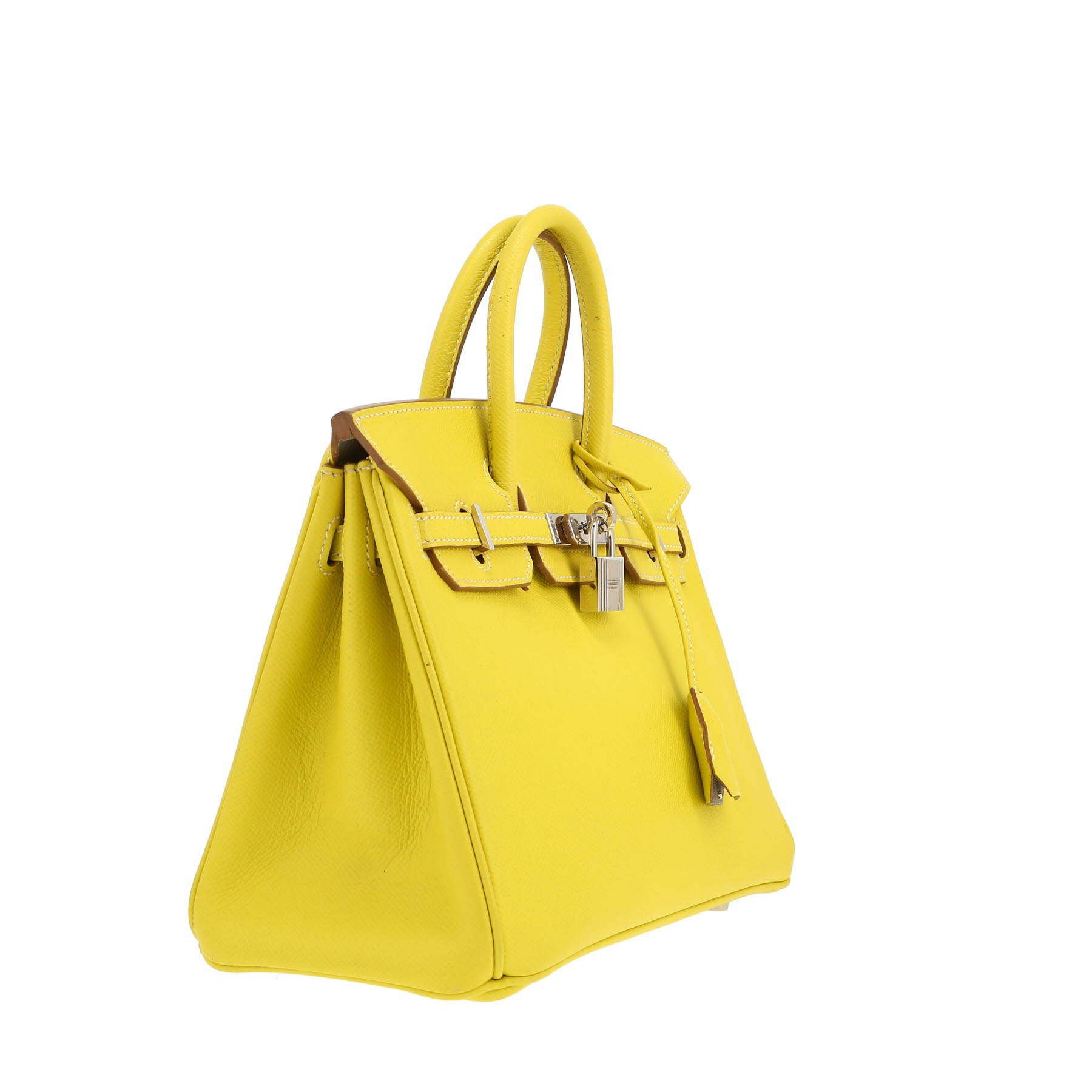 Hermès  Birkin 25 cm handbag  in yellow epsom leather