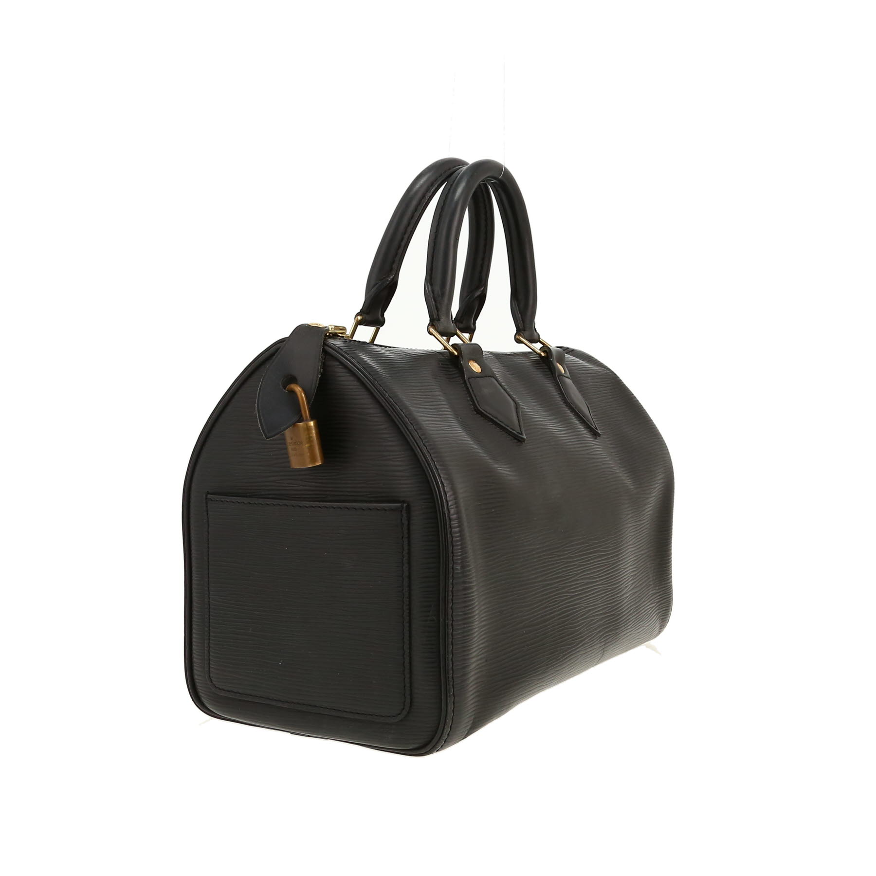 Louis Vuitton  Speedy 25 handbag  in black epi leather
