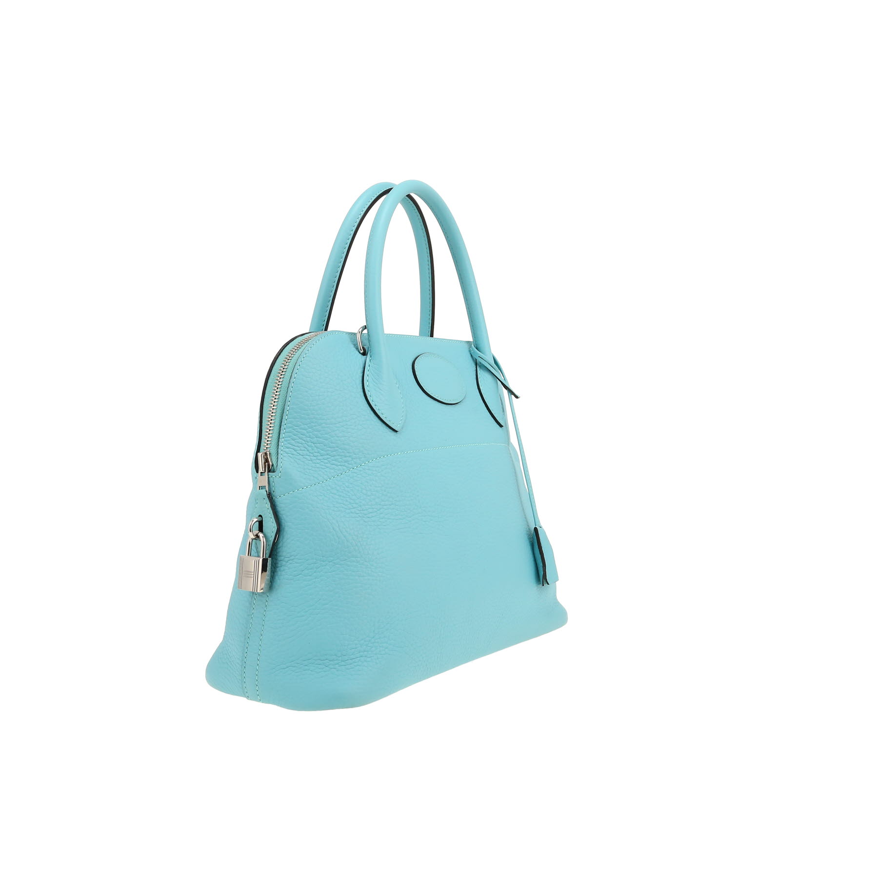 Hermès  Bolide 31 cm handbag  in Bleu Atoll leather taurillon clémence