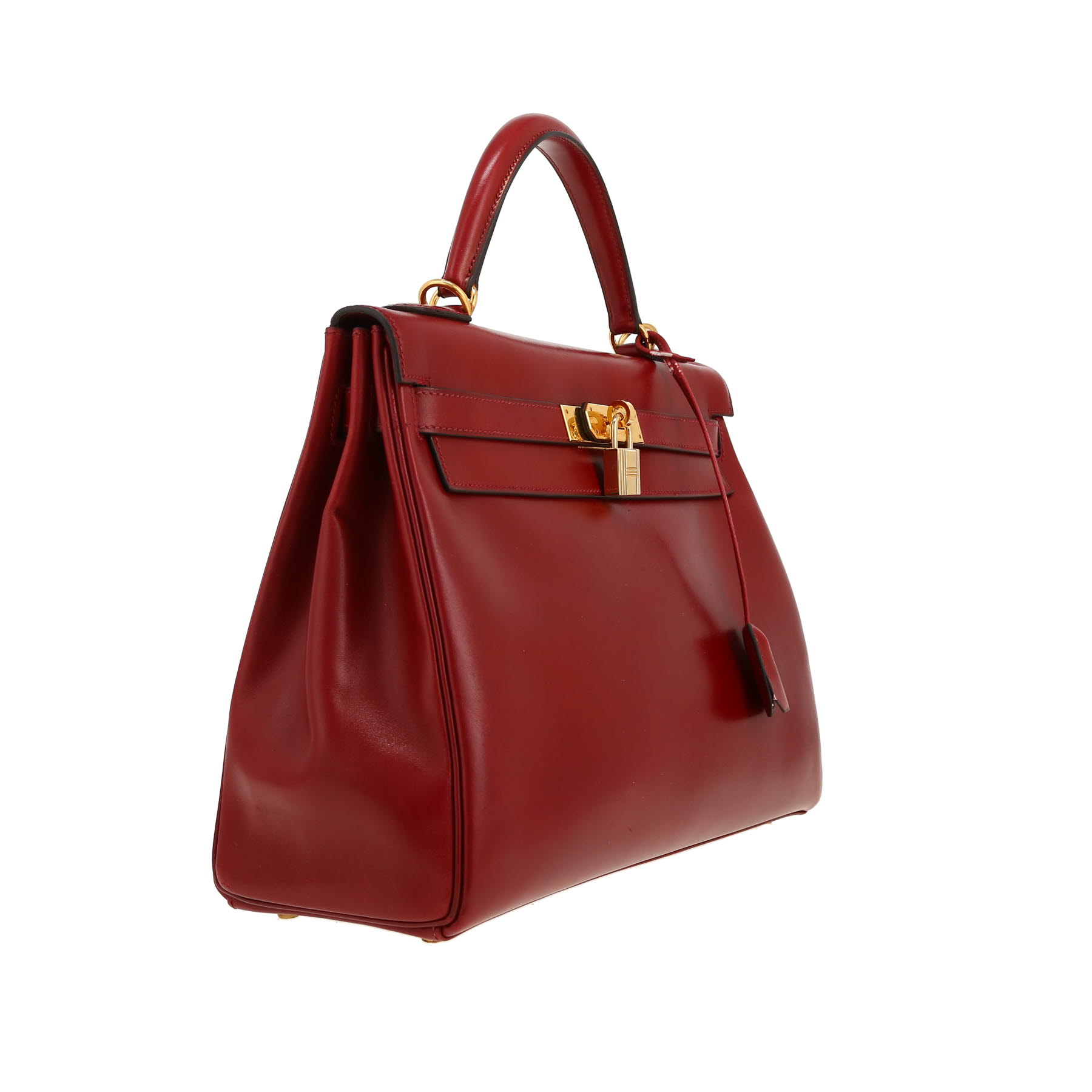 Hermès  Kelly 32 cm handbag  in red H box leather