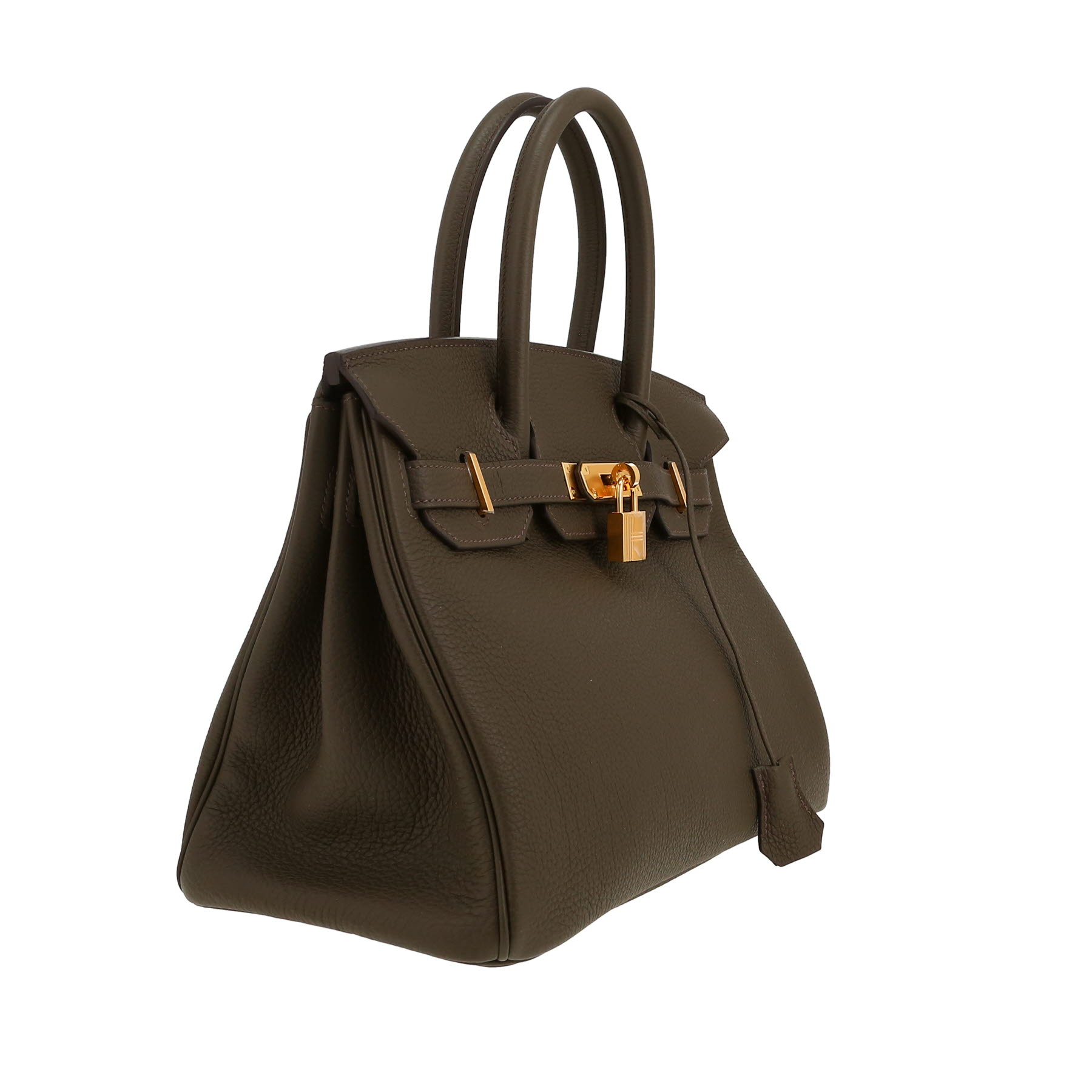 Hermès  Birkin 30 cm handbag  in green Eucalyptus togo leather