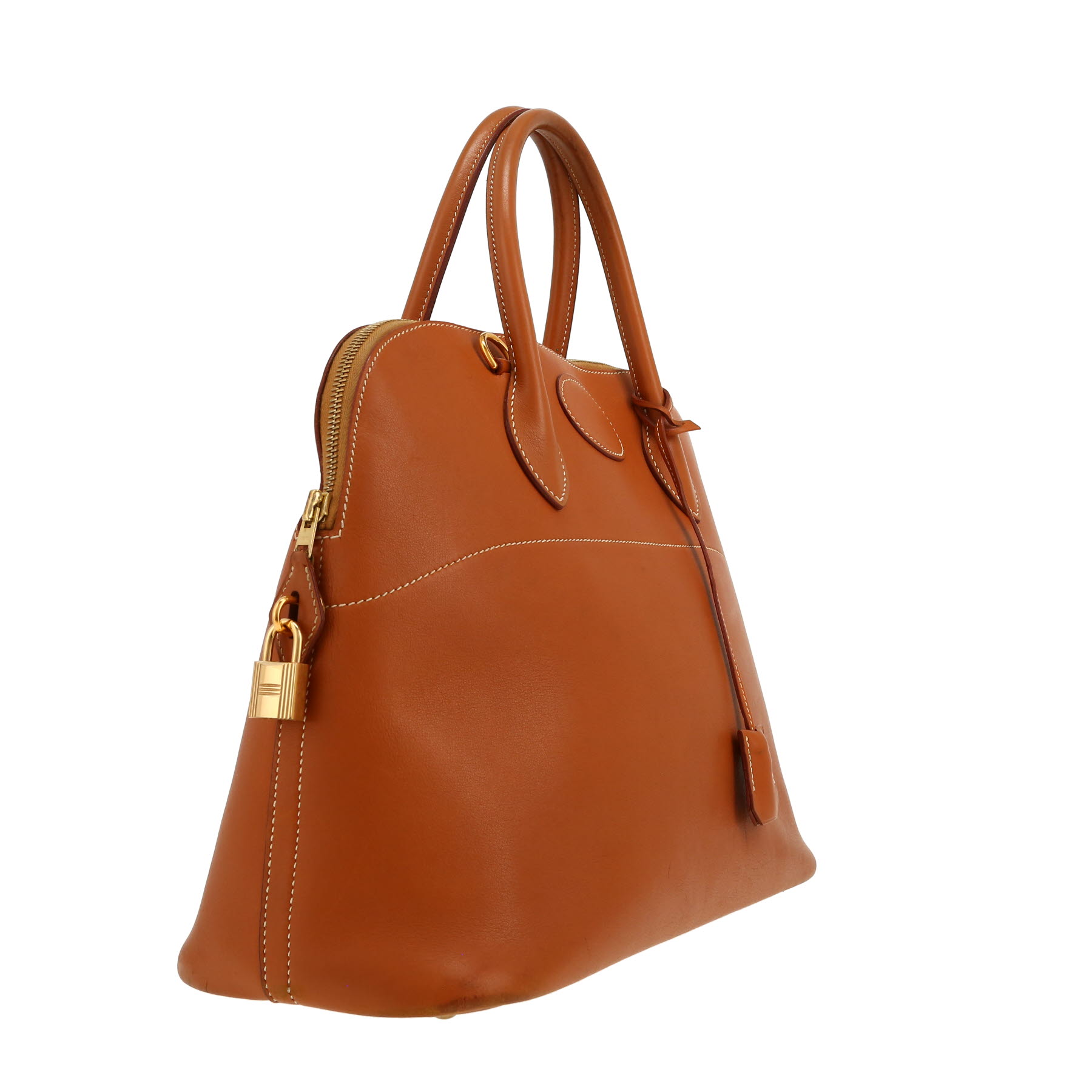 Sac à main Hermès  Bolide 35 cm en cuir gold