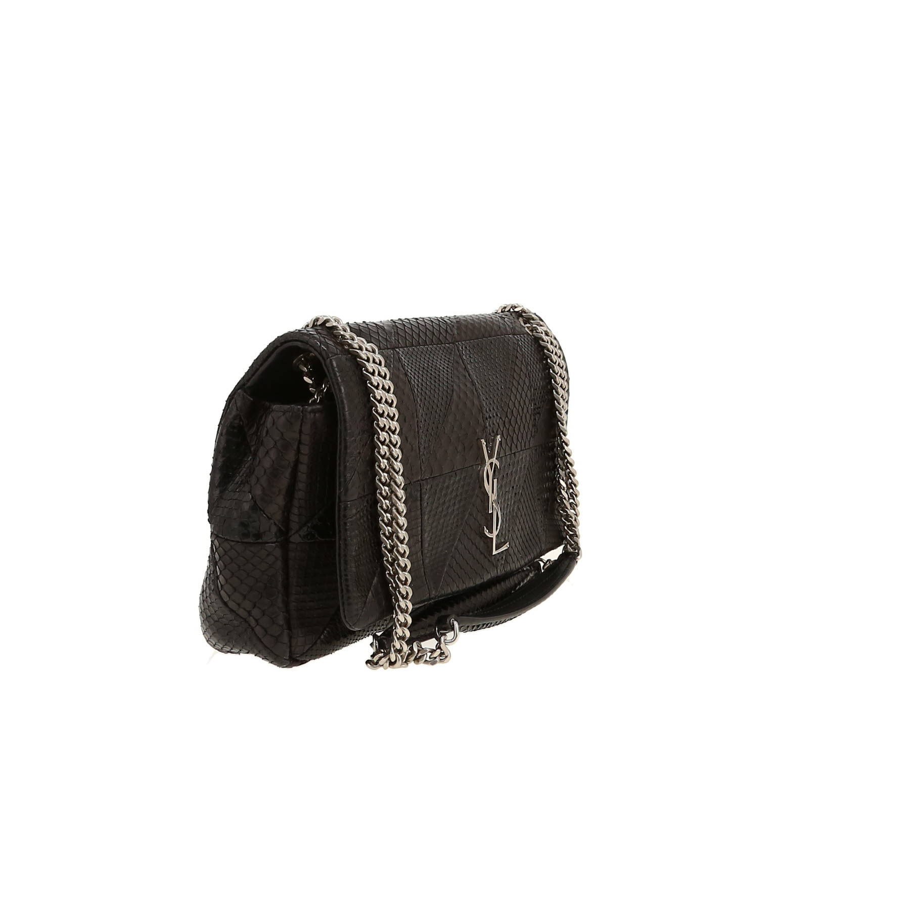 Borsa Saint Laurent  Jamie in pelle di serpente e pitone nero