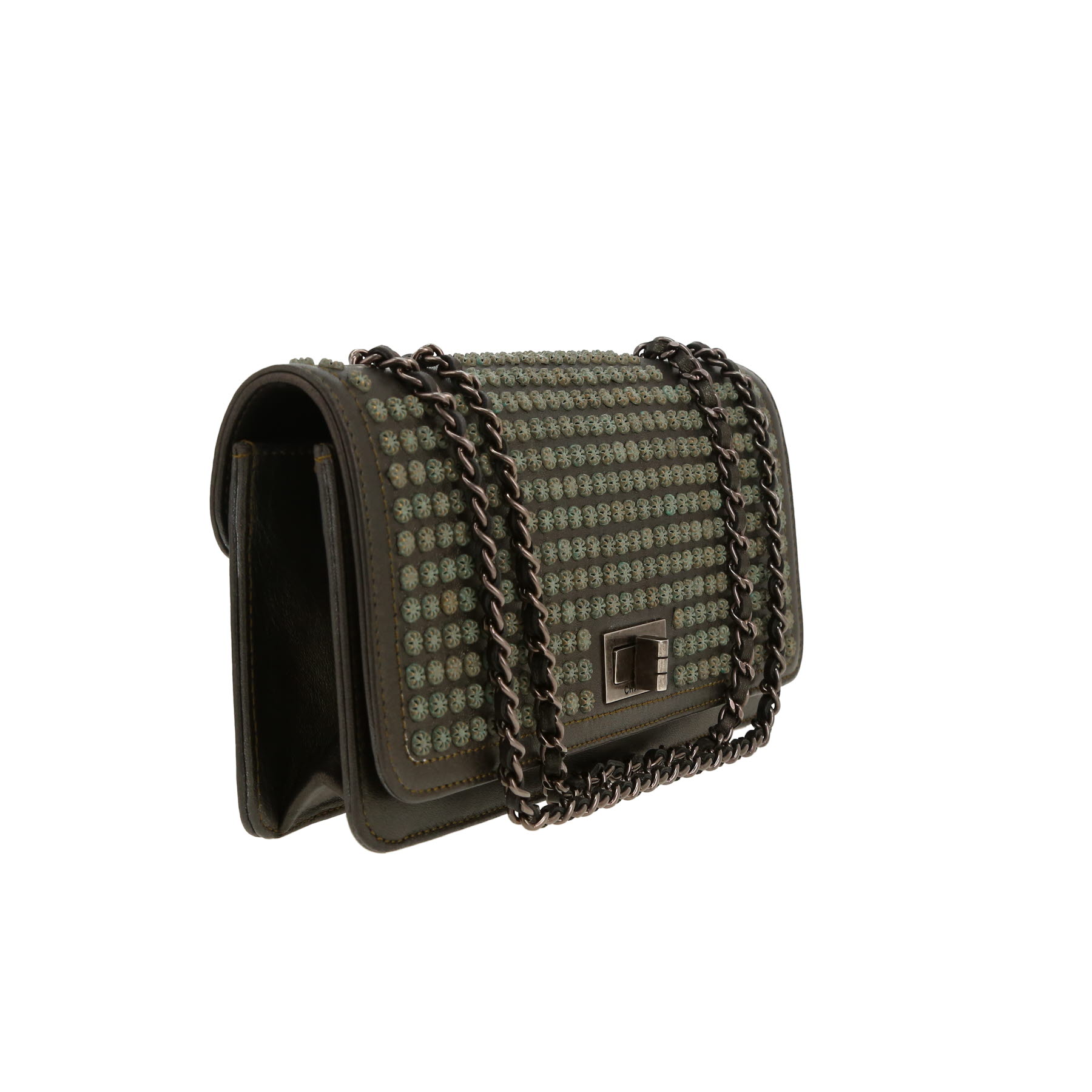 Bolso de mano Chanel  Baguette en cuero caqui