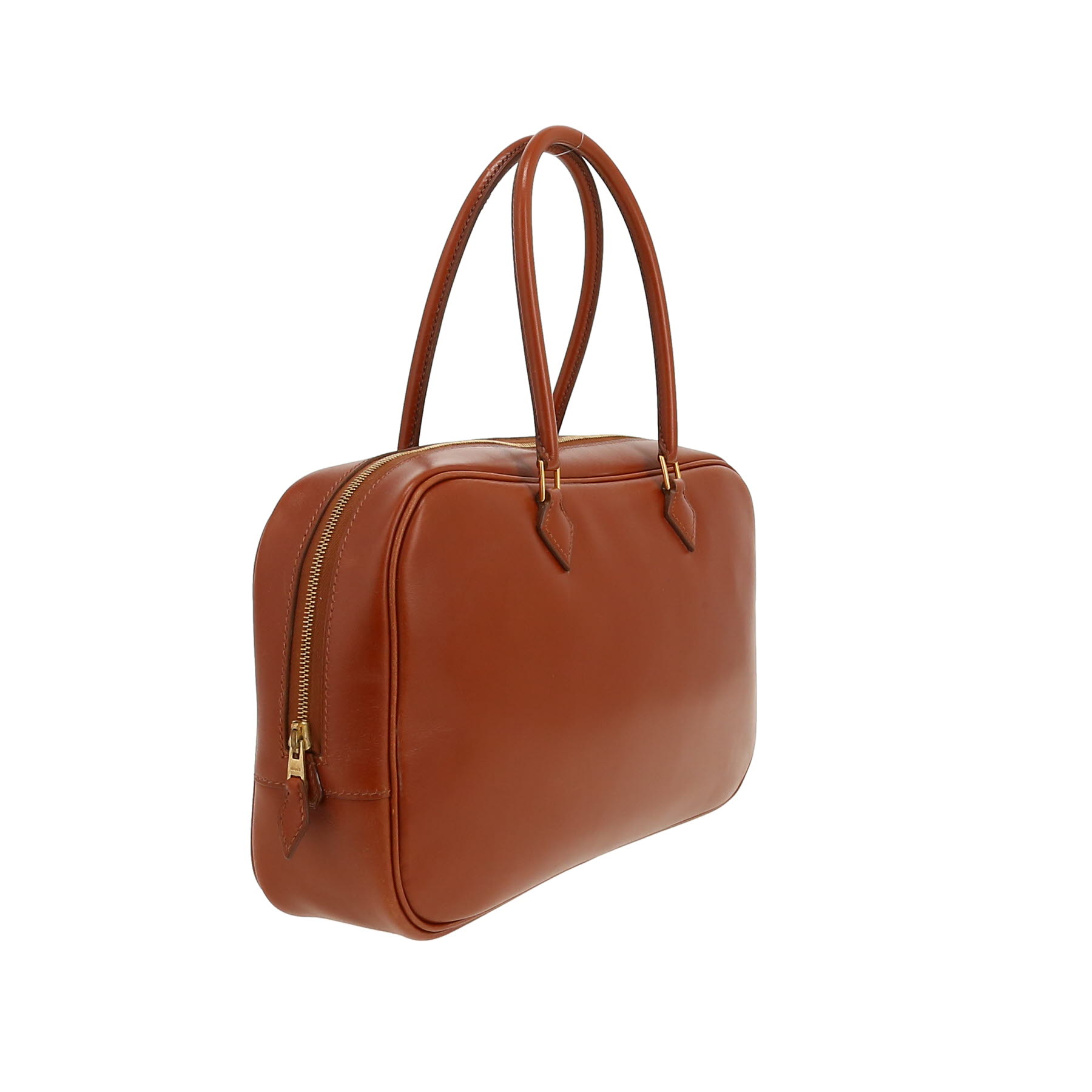 Borsa Hermès  Plume in pelle box nocciola