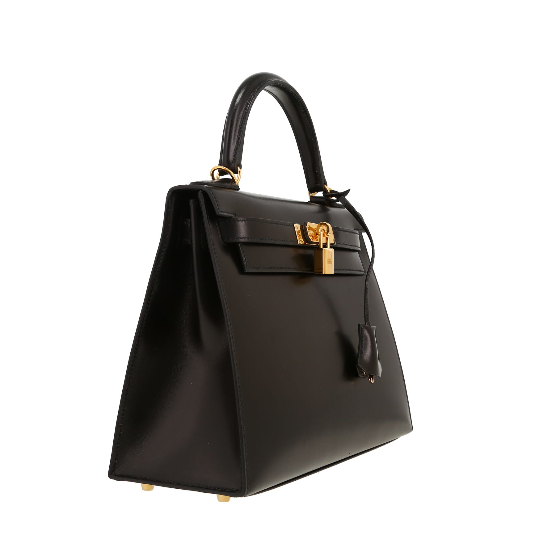 Hermès  Kelly 28 cm handbag  in black box leather