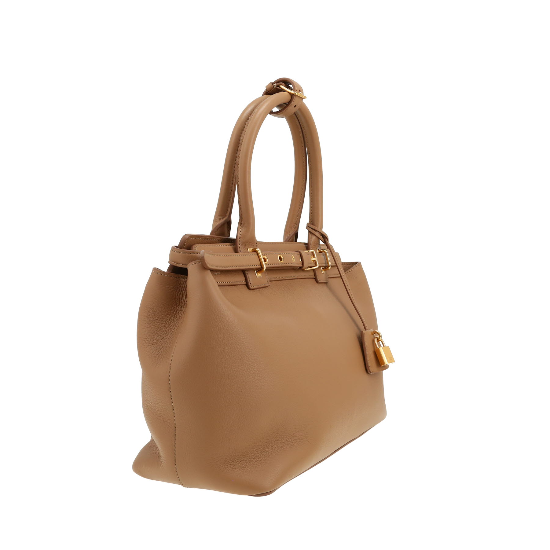 Sac à main Celine  Conti en cuir beige
