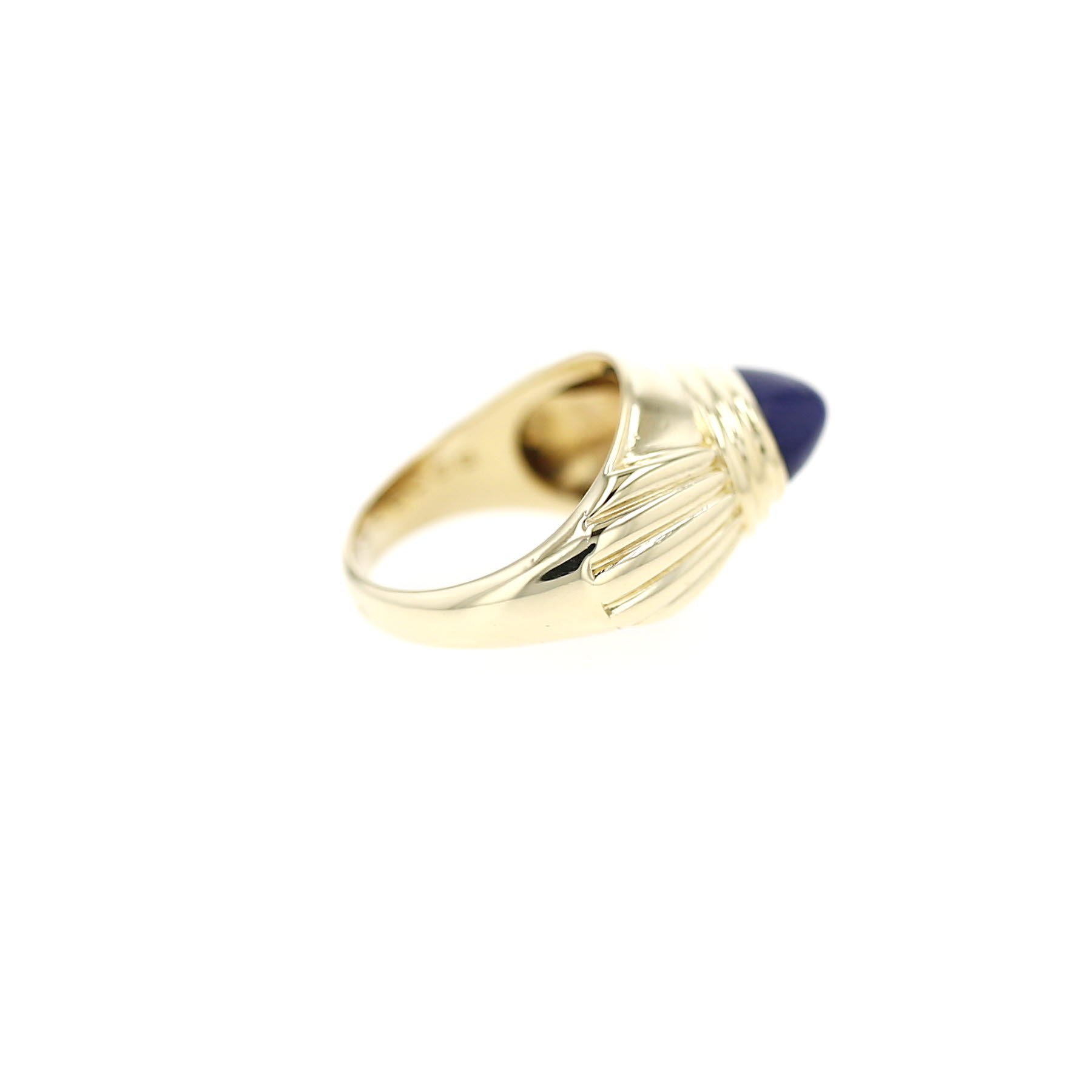 Boucheron Jaipur  1990's ring in yellow gold and lapis-lazuli