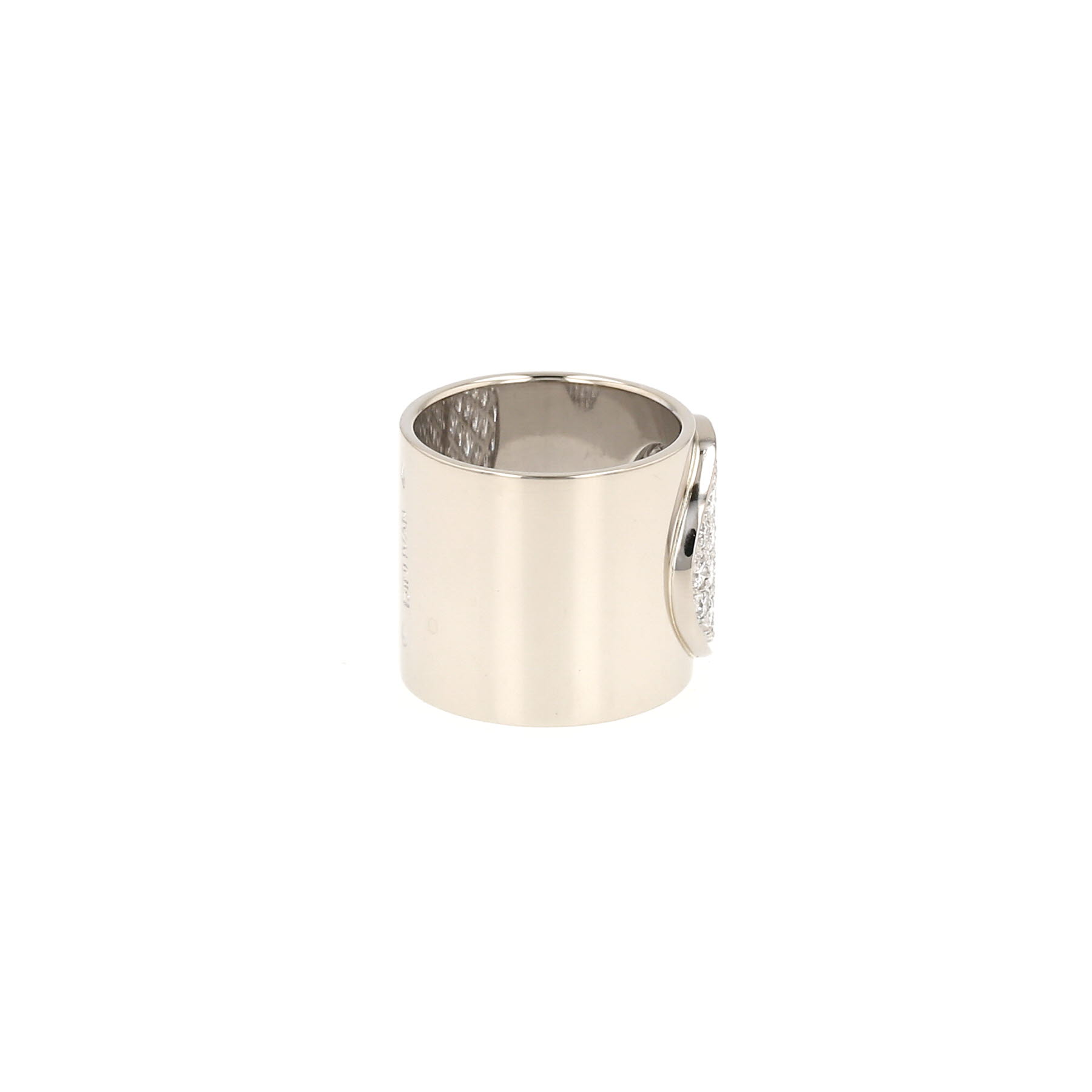 Bague bandeau Dinh Van Anthea en or blanc et diamants