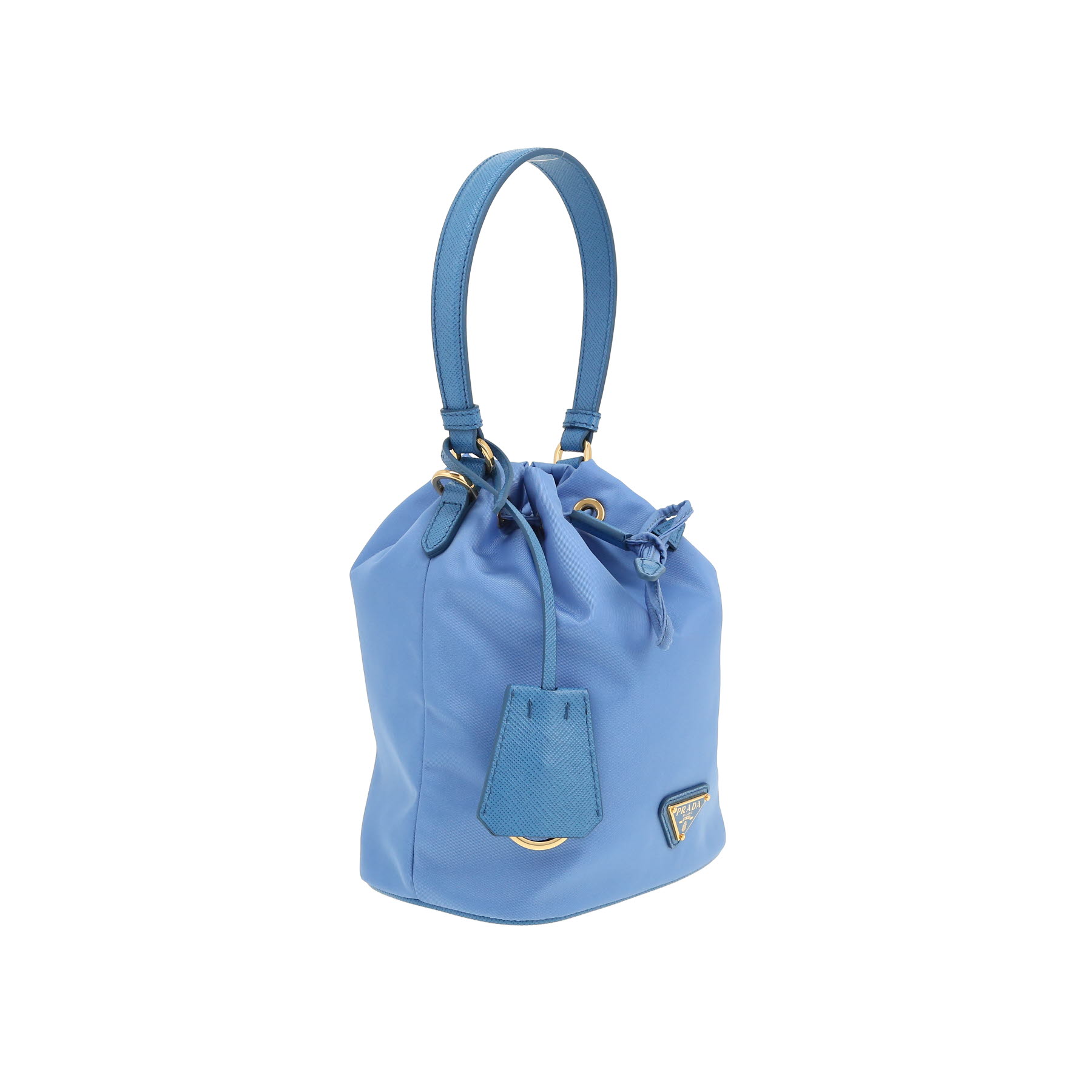 Bolso bandolera Prada  Re-Edition 1978 en lona azul y cuero azul